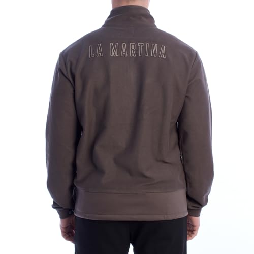 La Martina YMF601-FP565 Felpa uomo pile mezza zip M
