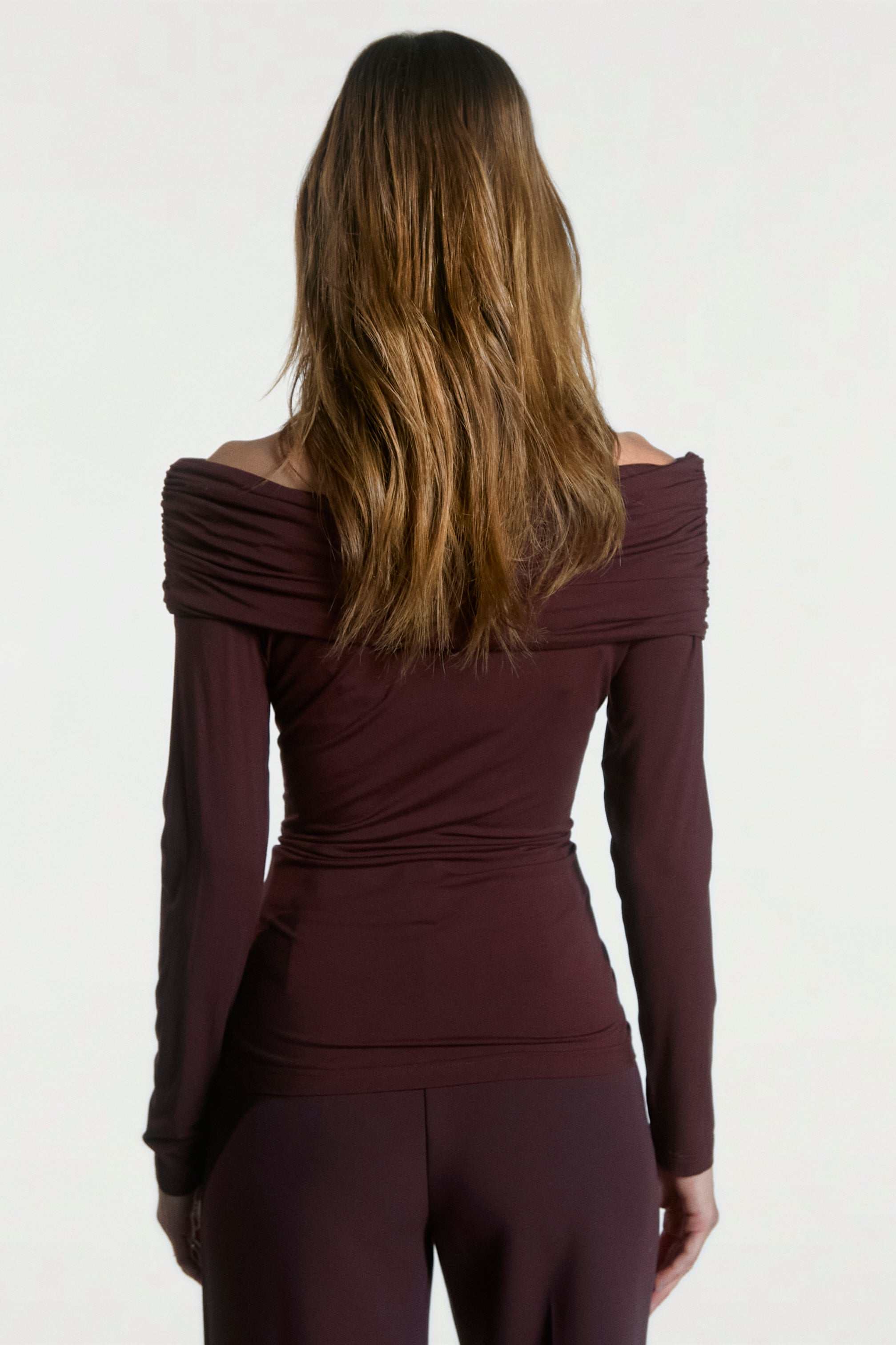 Aaiko Josie top bordeaux BORDEAUX spalle scoperte