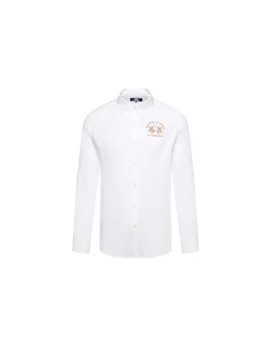 La Martina CCMC01PP483 camicia uomo bianca L