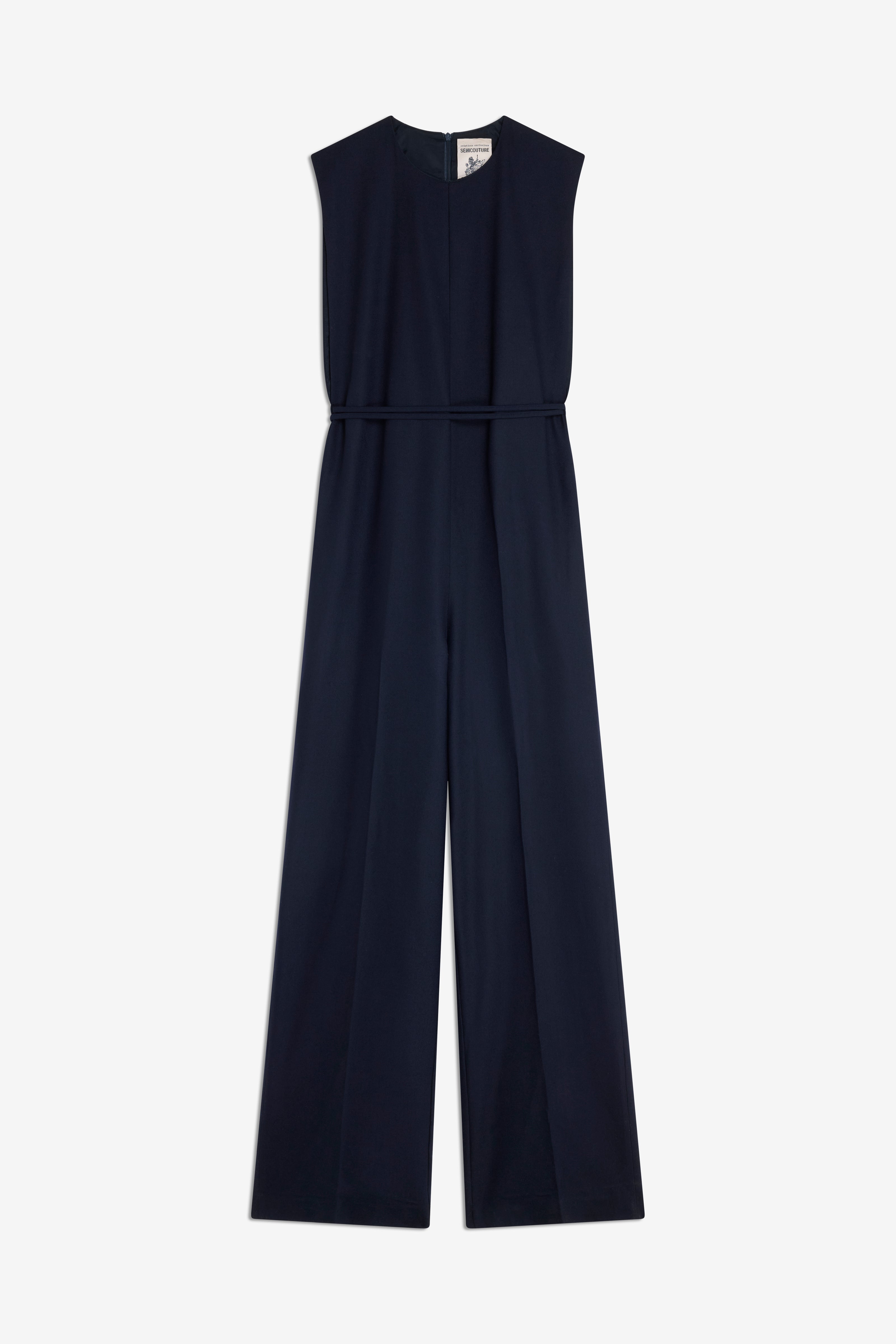 Semicouture Cher tuta blu notte in flanella