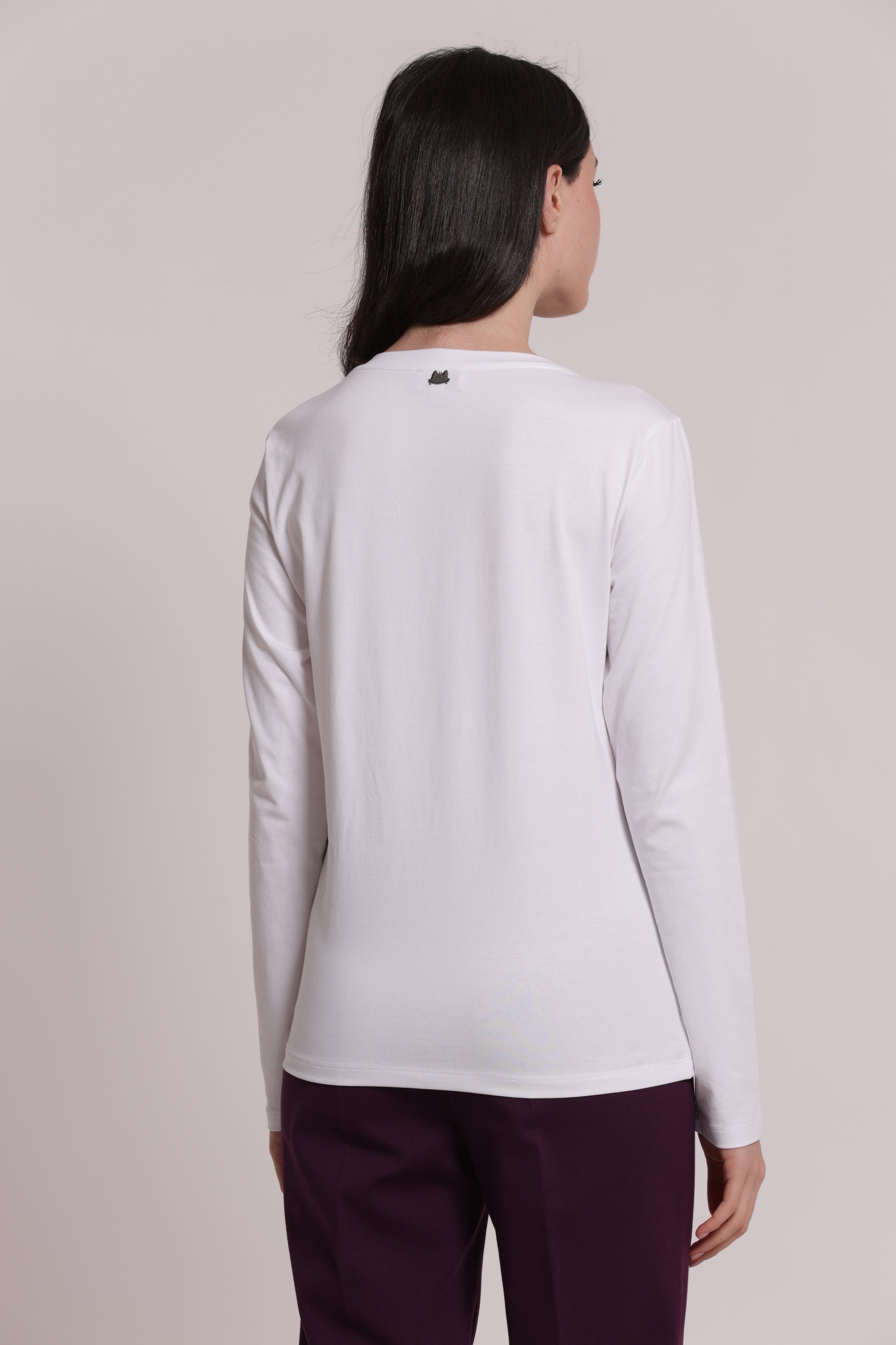 Mimi Mua Fashi-On Fashi-Off T-Shirt Maniche Lunghe