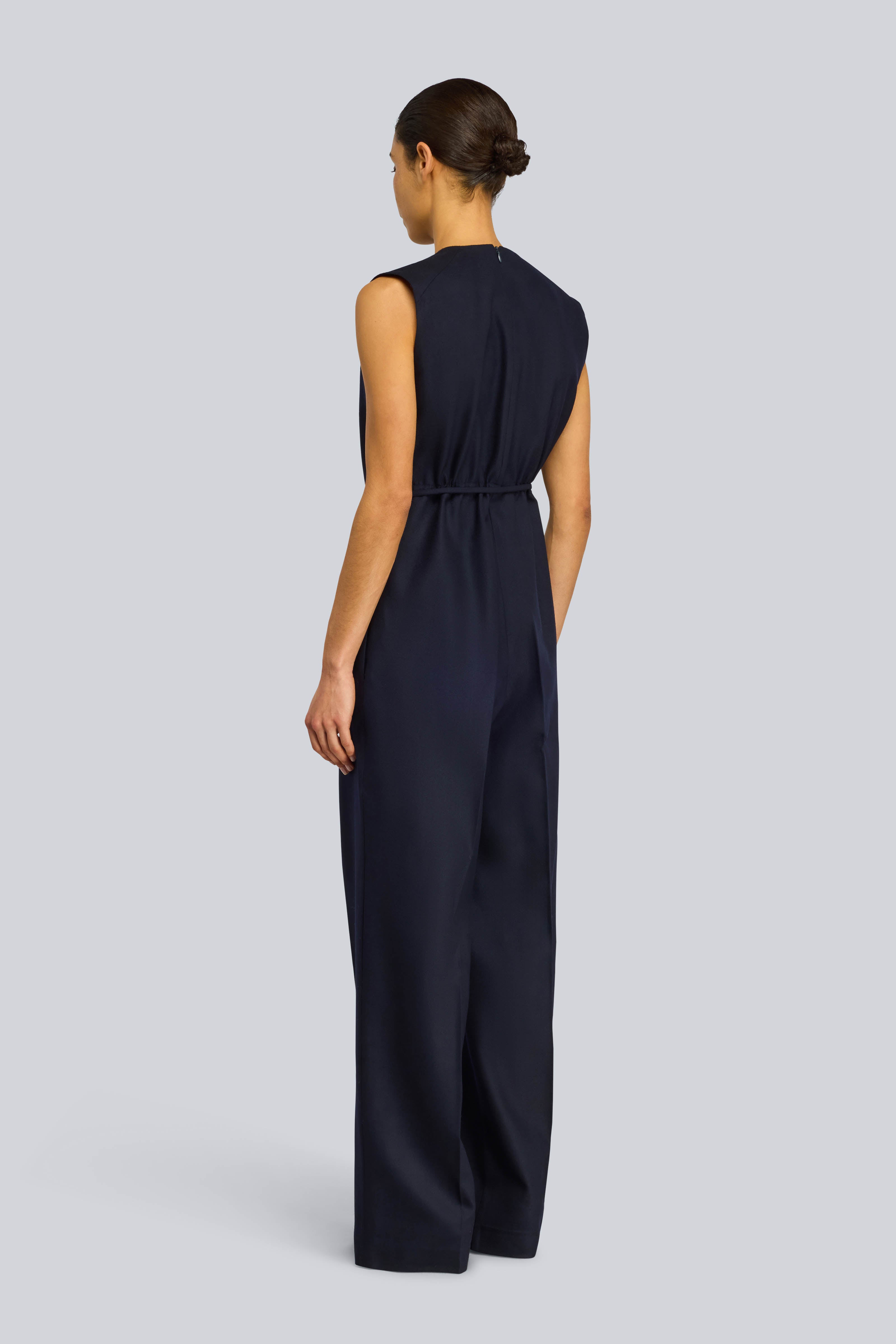 Semicouture Cher tuta blu notte in flanella