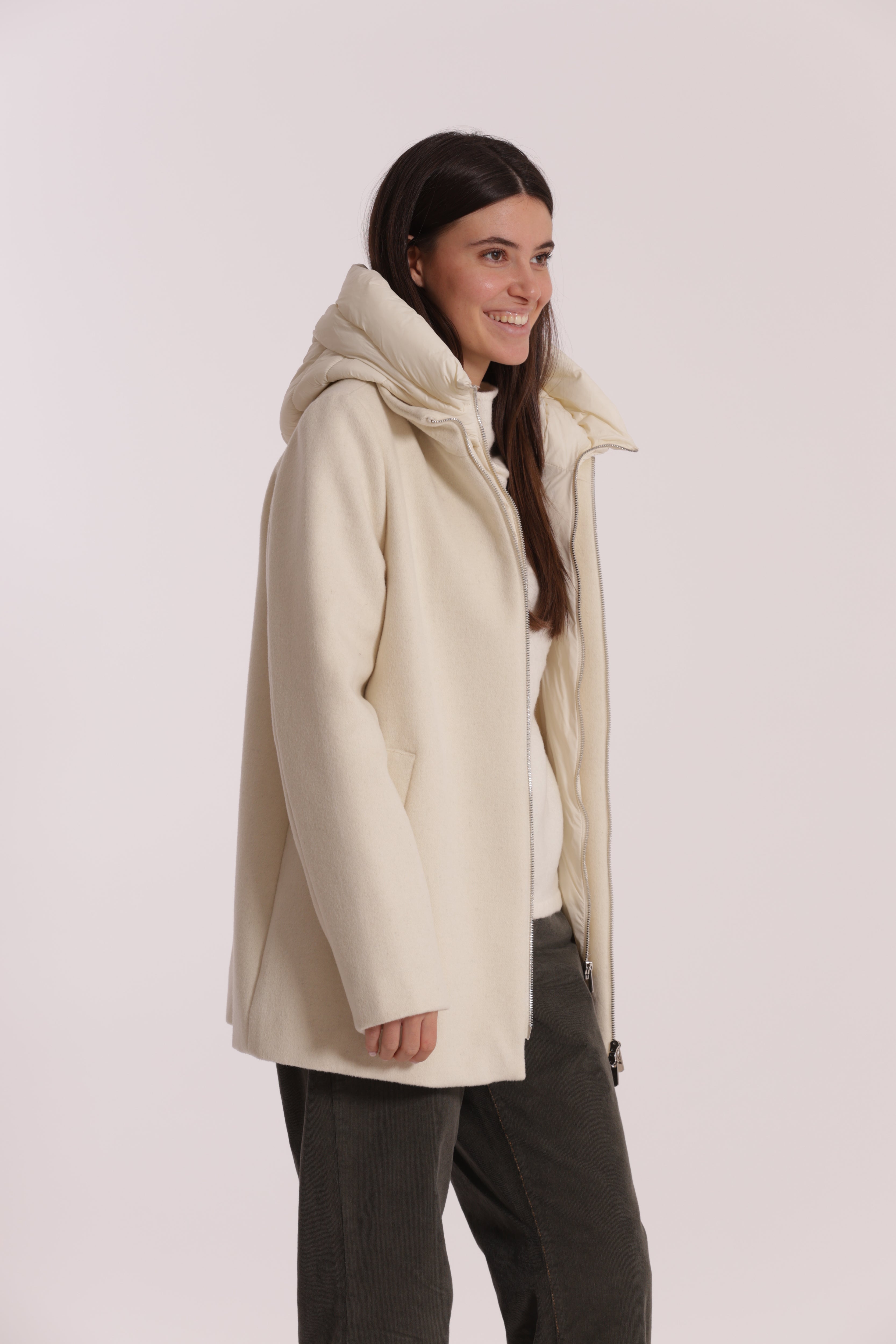 Mimi Mua Cappotto Corto Piumino Nero