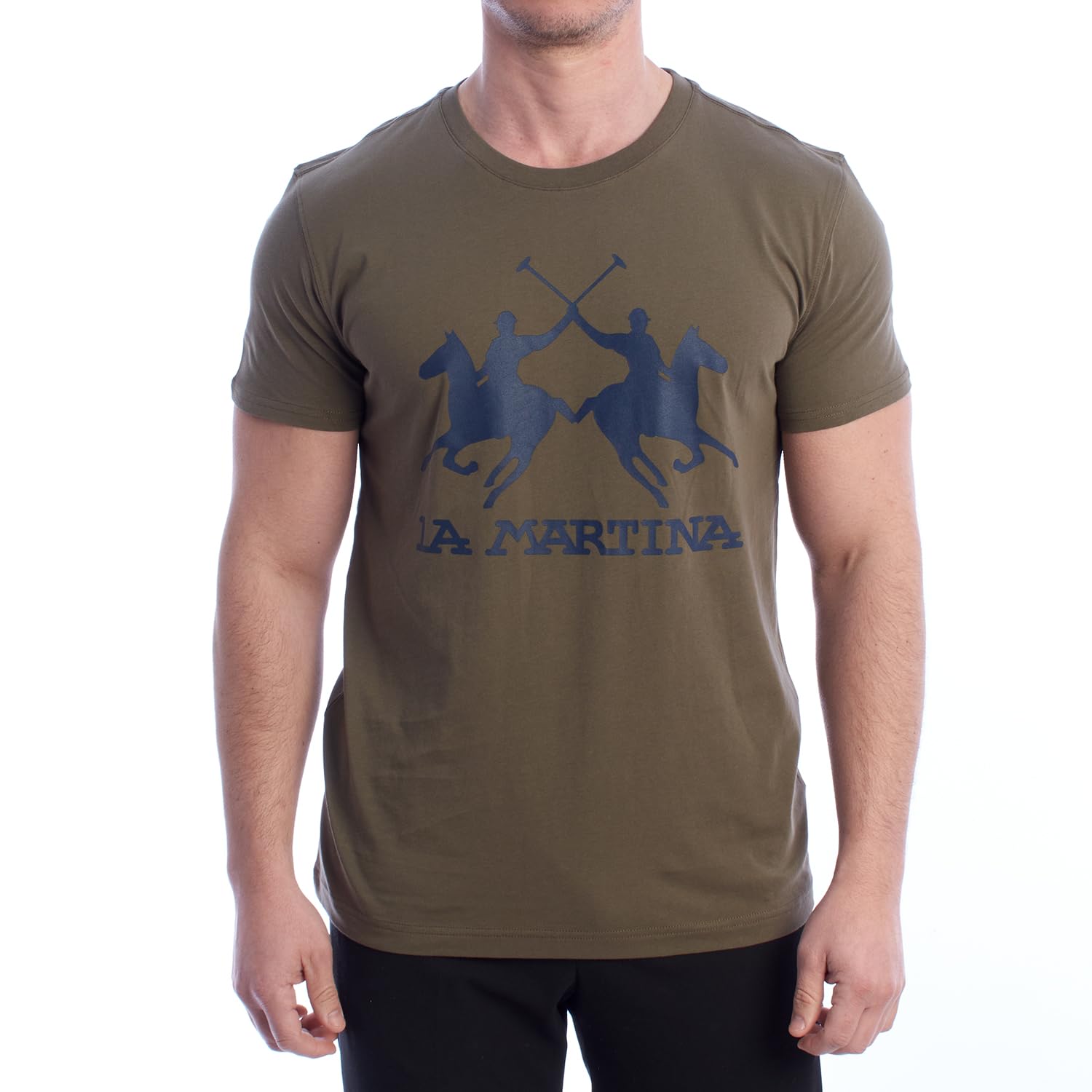 La Martina YMR001-JS206 t-shirt uomo blu XL cotone