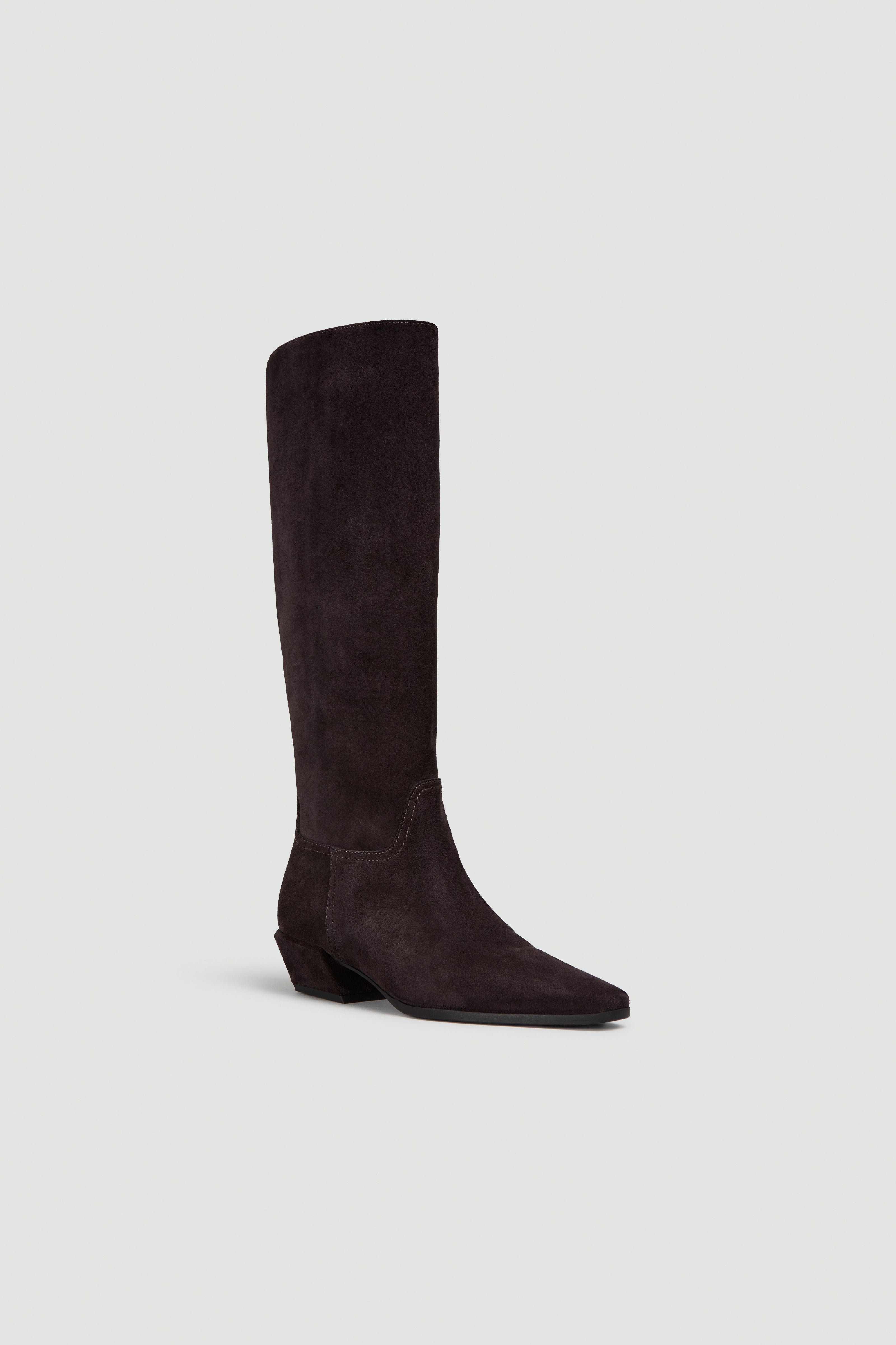 Semicouture Lois stivale moka texano pelle