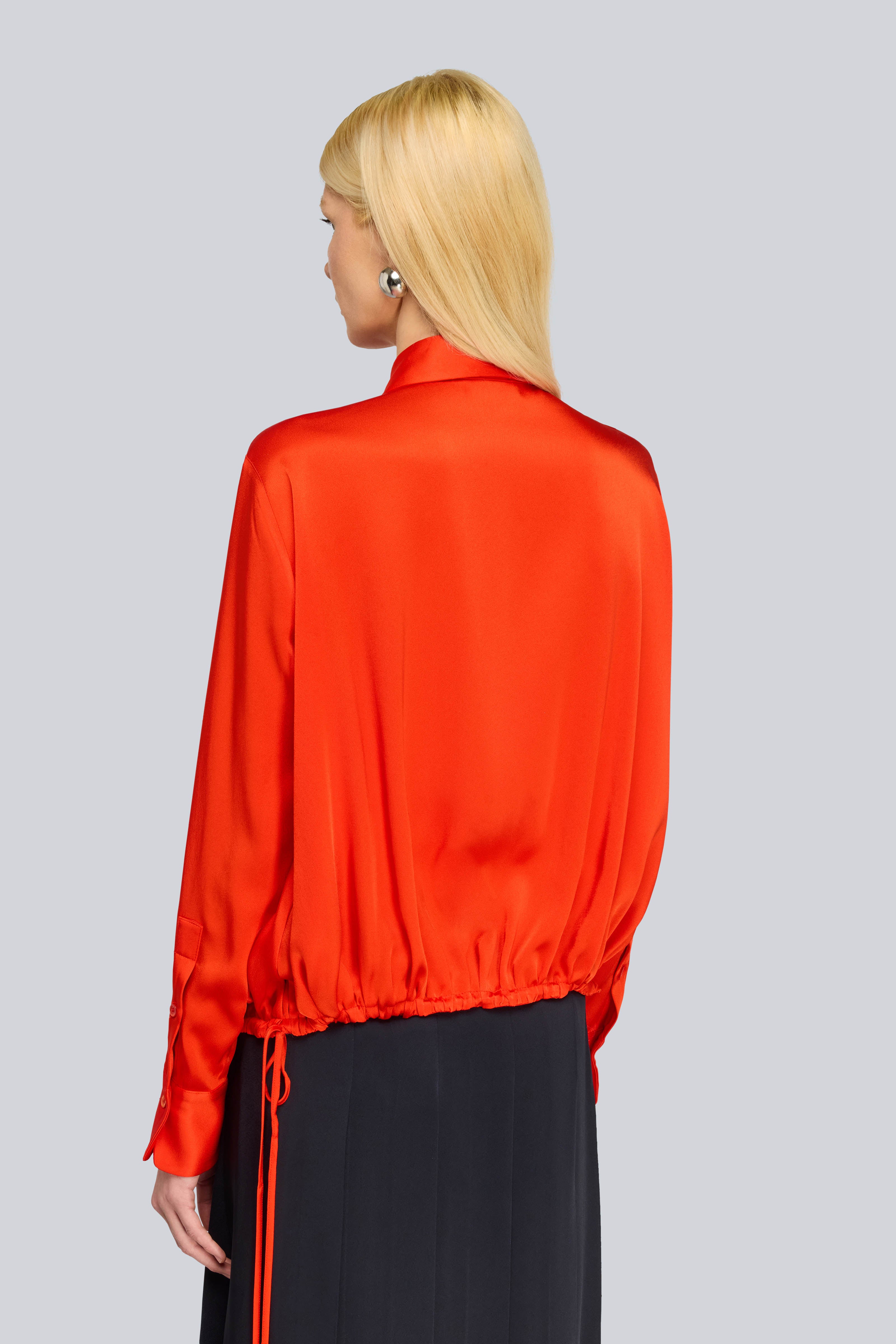 Semicouture Armanda blusa arancio envers satin