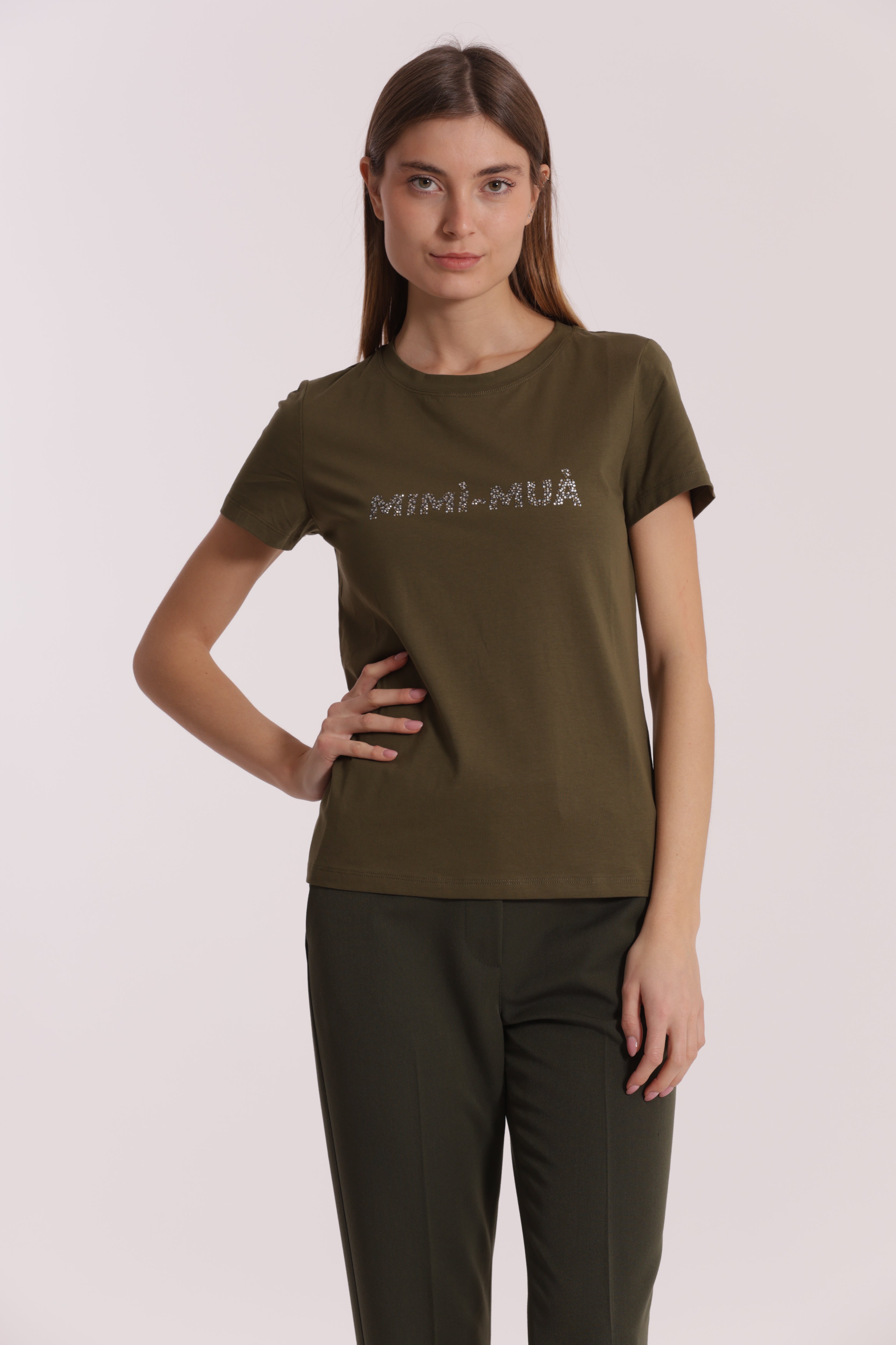 Mimi Mua Mimi-Mua t-shirt cotone logo