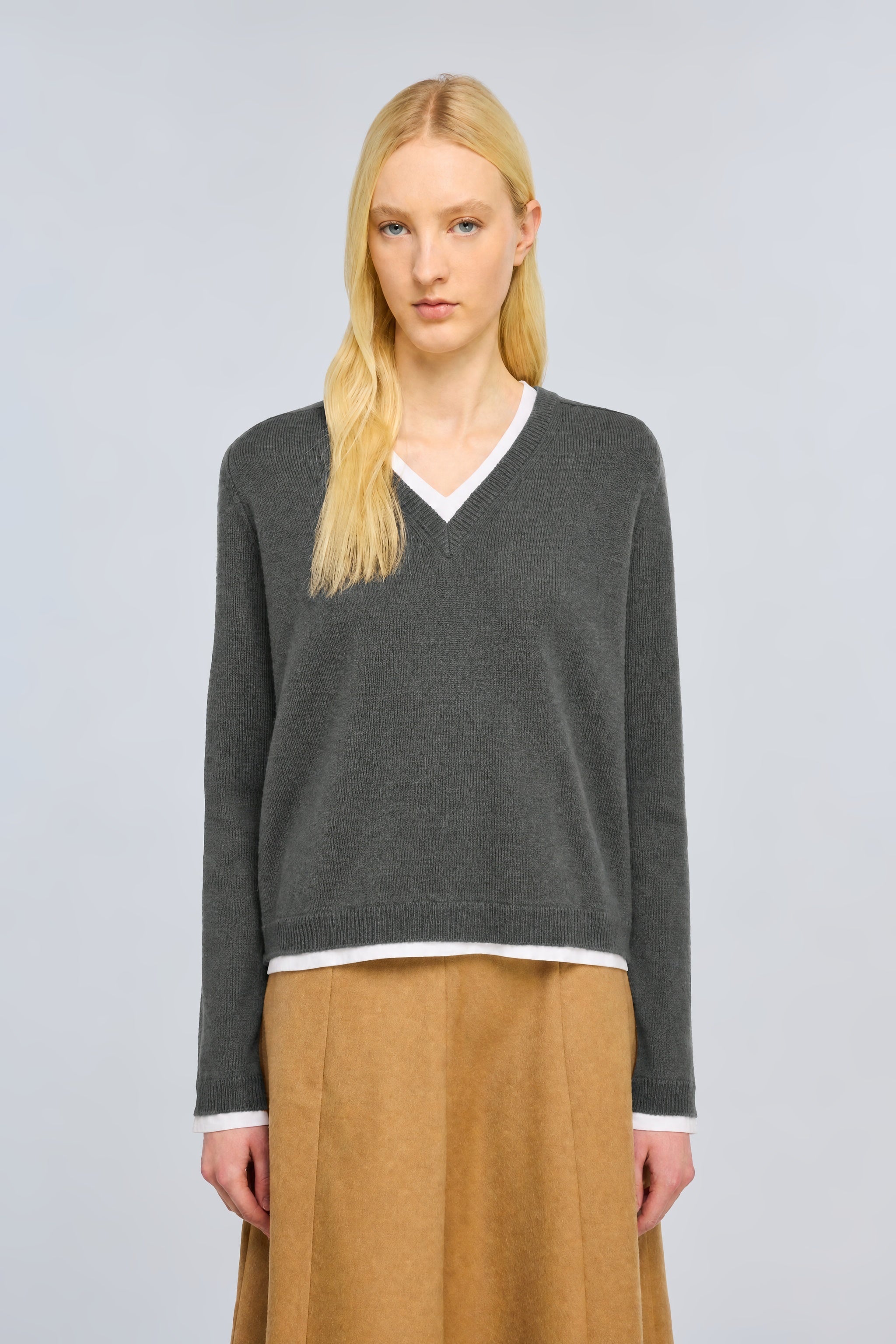 Semicouture Rose maglia canyon scollo a V