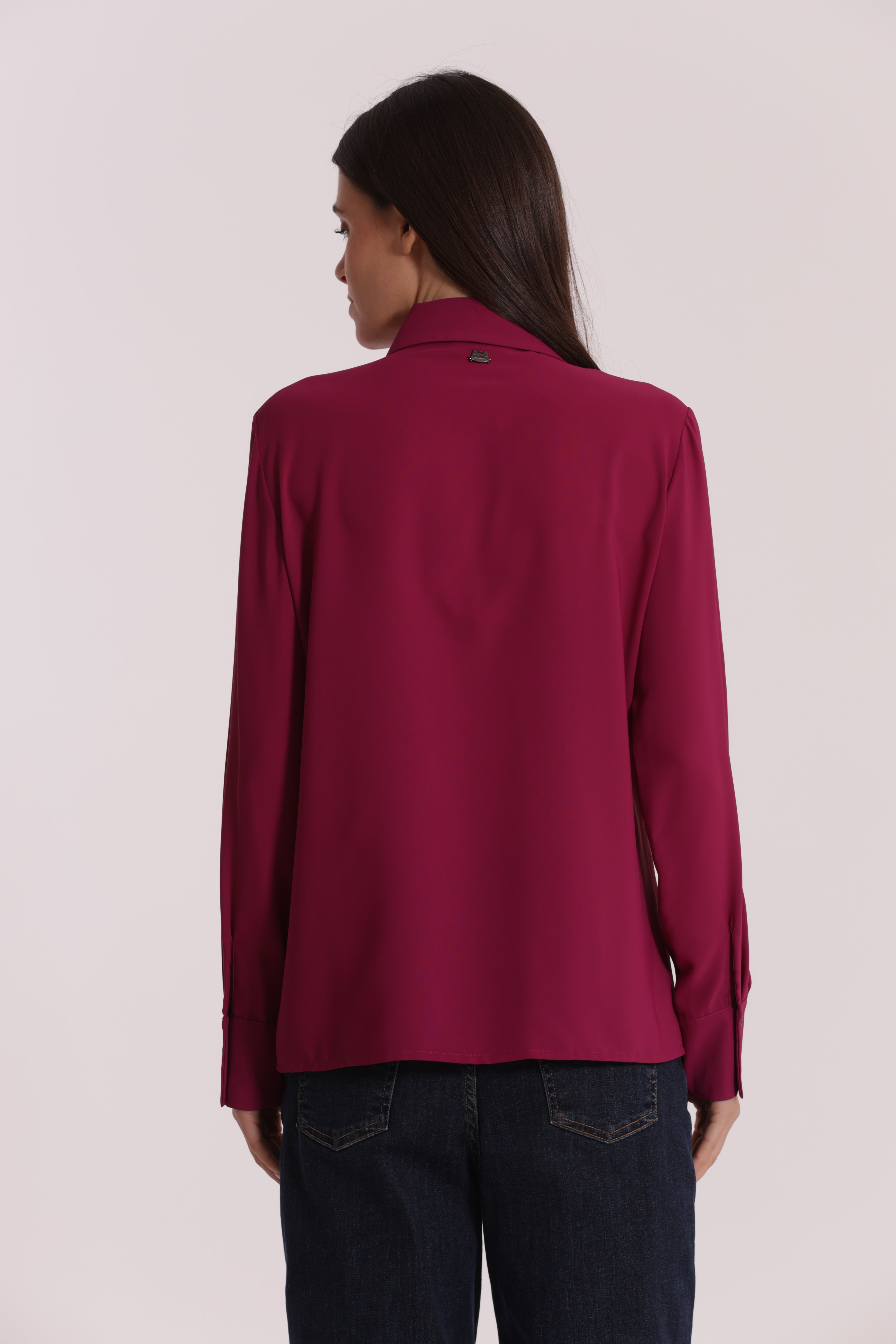 Mimi Mua Camicia Solton con Pieghe camicia fluida