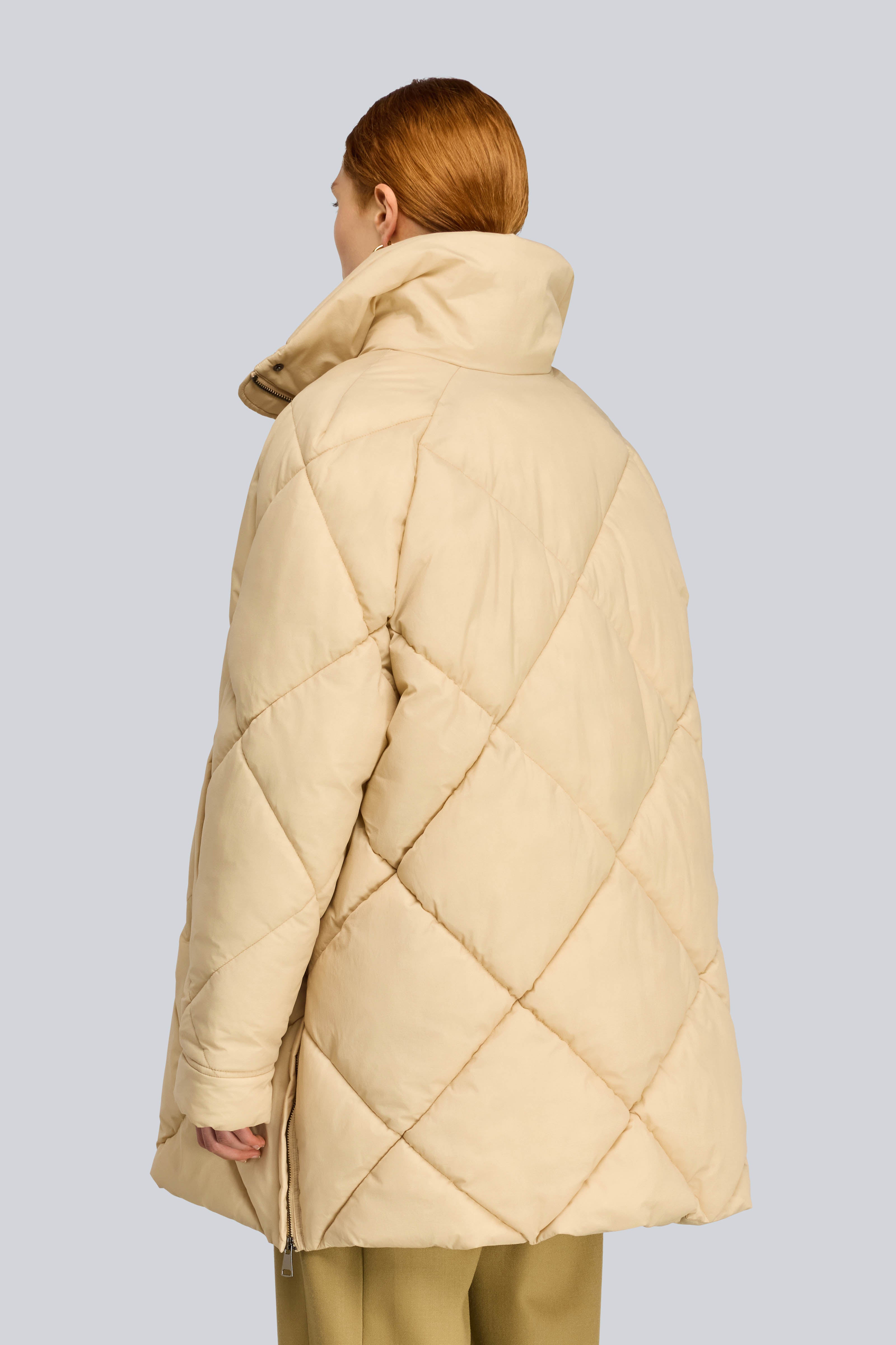 Semicouture Nikole S6WW01 Piumino Sand Chiusura Zip