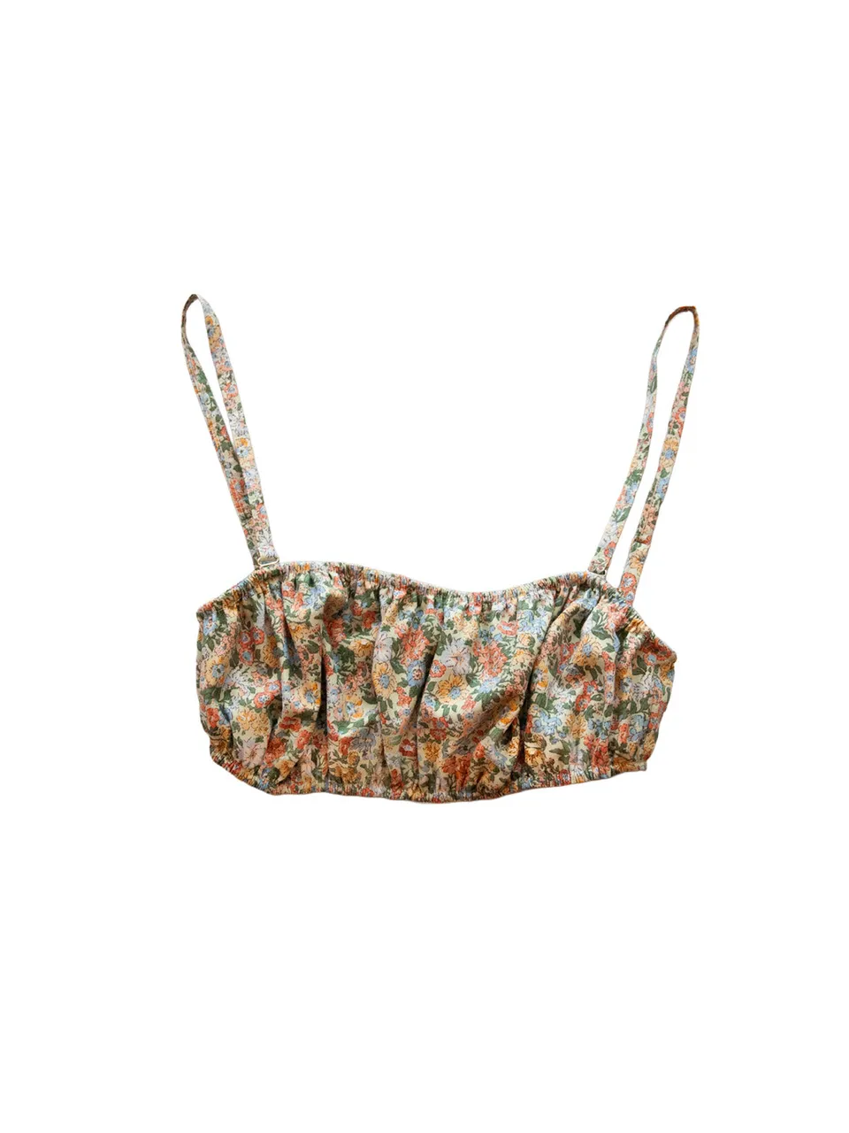 GiglioTigrato Palawi bralette rosa bloomy cotone S