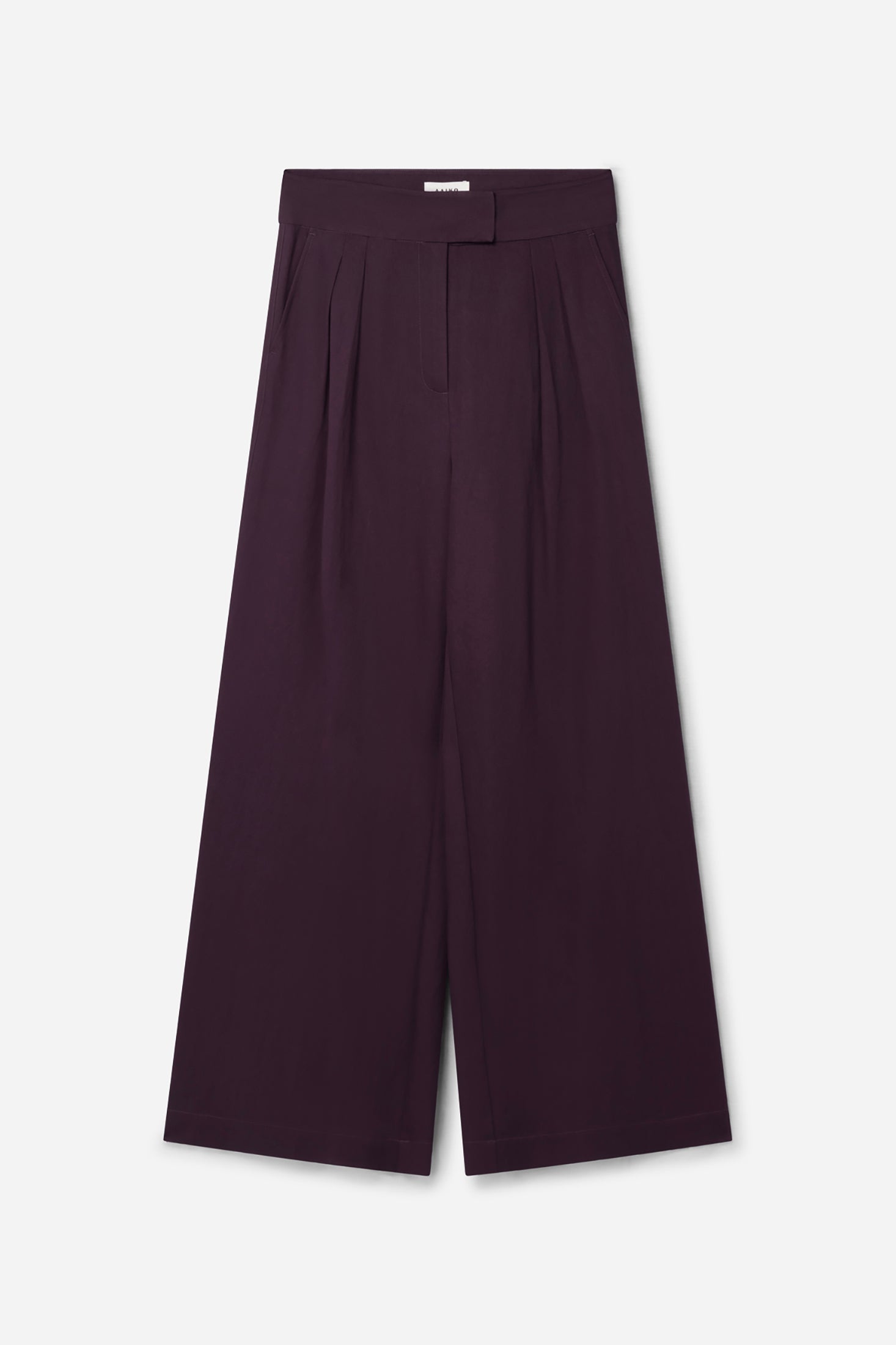 Aaiko Frederique pantaloni viola vita alta