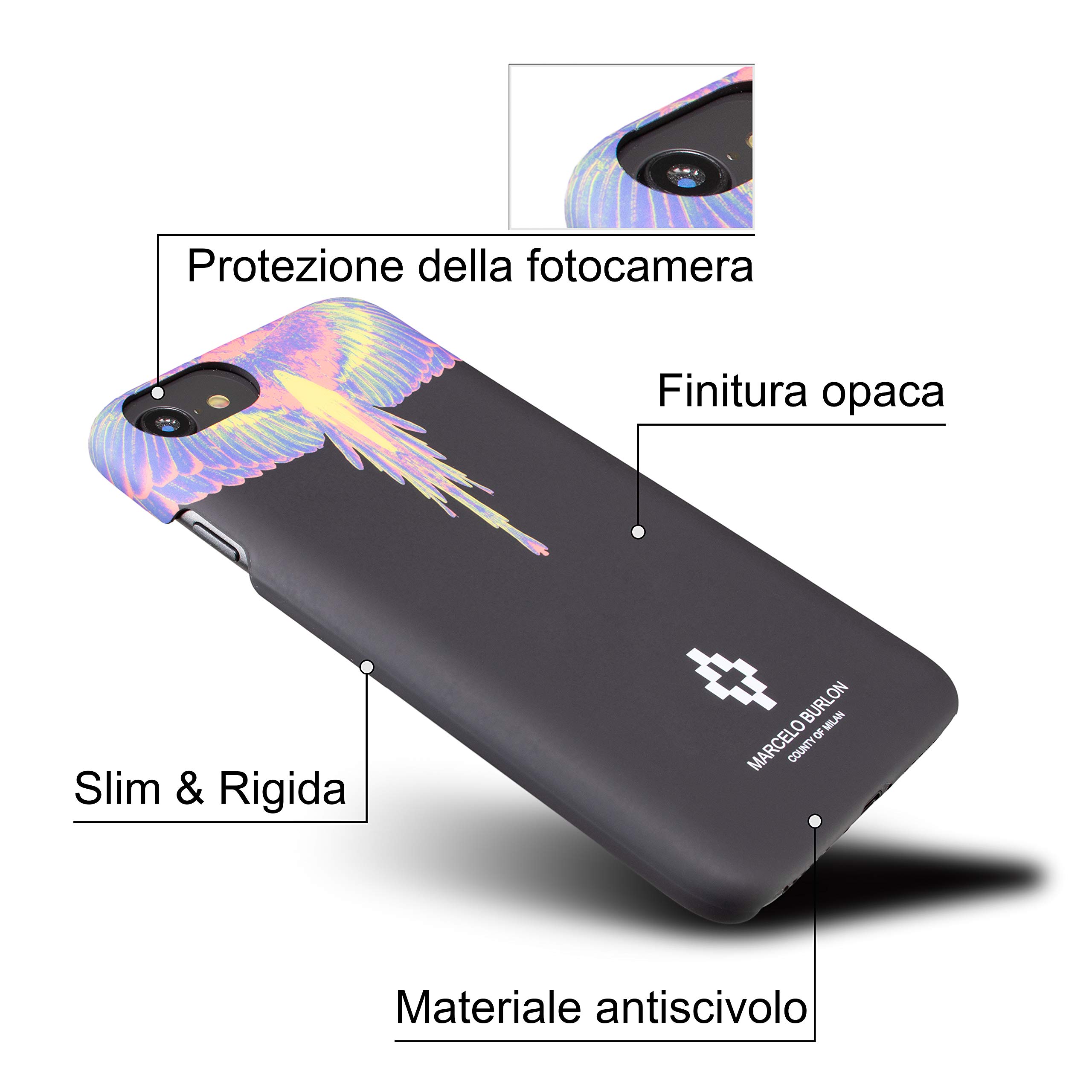 Marcelo Burlon County of Milan cover iPhone 6/7/8 soft-touch
