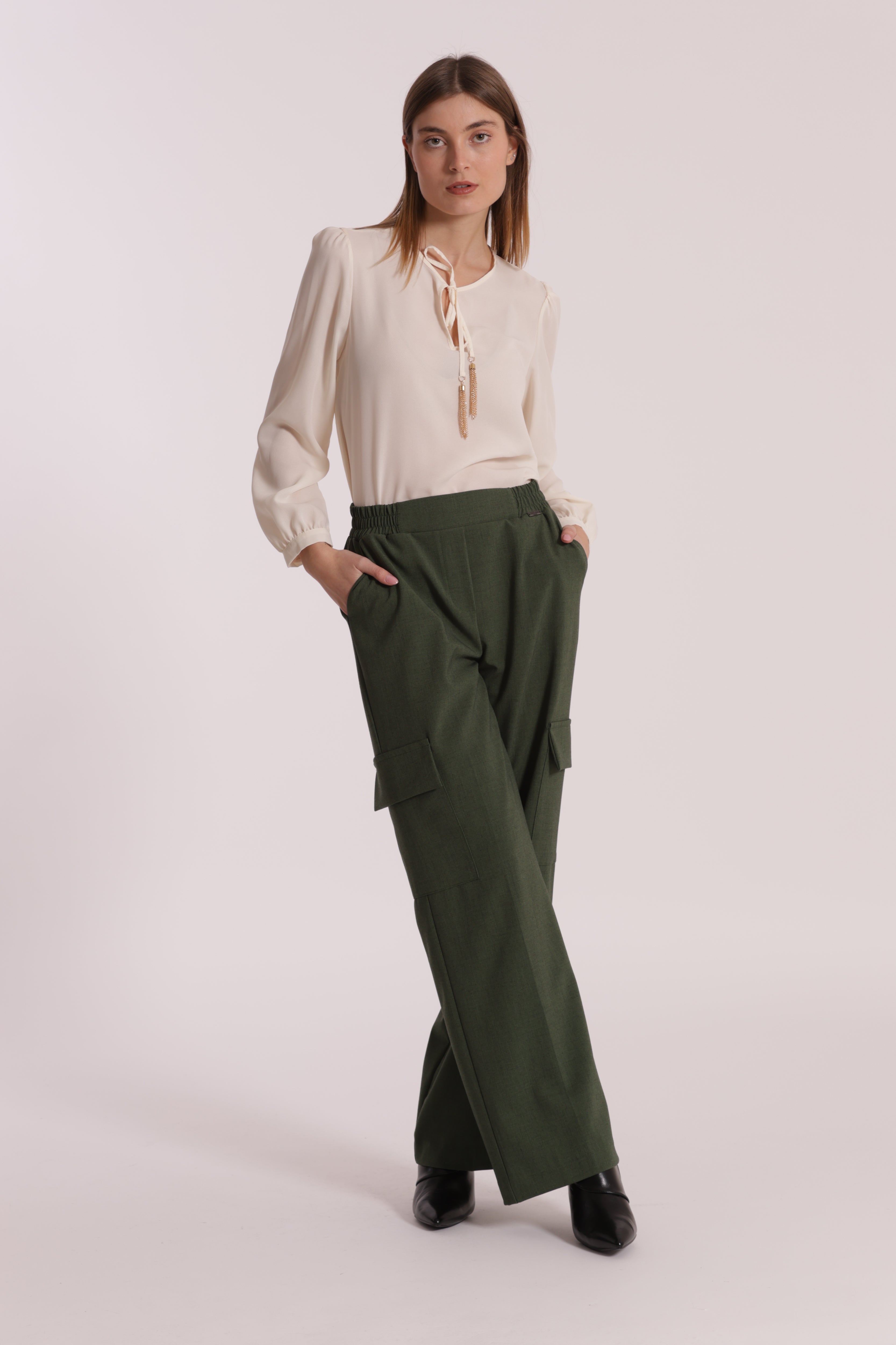 Mimi Mua Blusa con Fiocco camicetta nera con fiocco