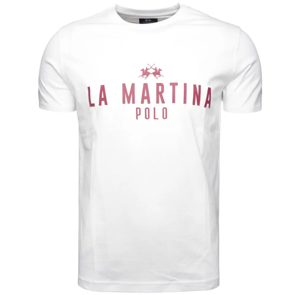 La Martina MAR322 JS206 t-shirt uomo L cotone