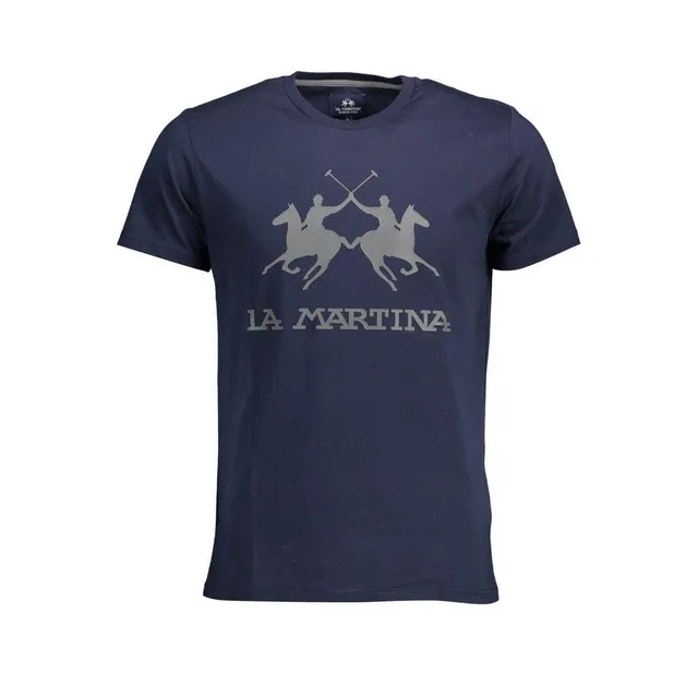 La Martina Jersey T-Shirt uomo blu jersey