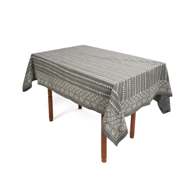 On Earth Cooperative Collection Grayblue tovaglia cotone grigia