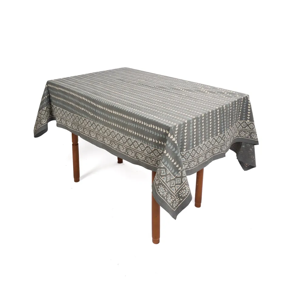 On Earth Cooperative Collection Grayblue tovaglia cotone grigia