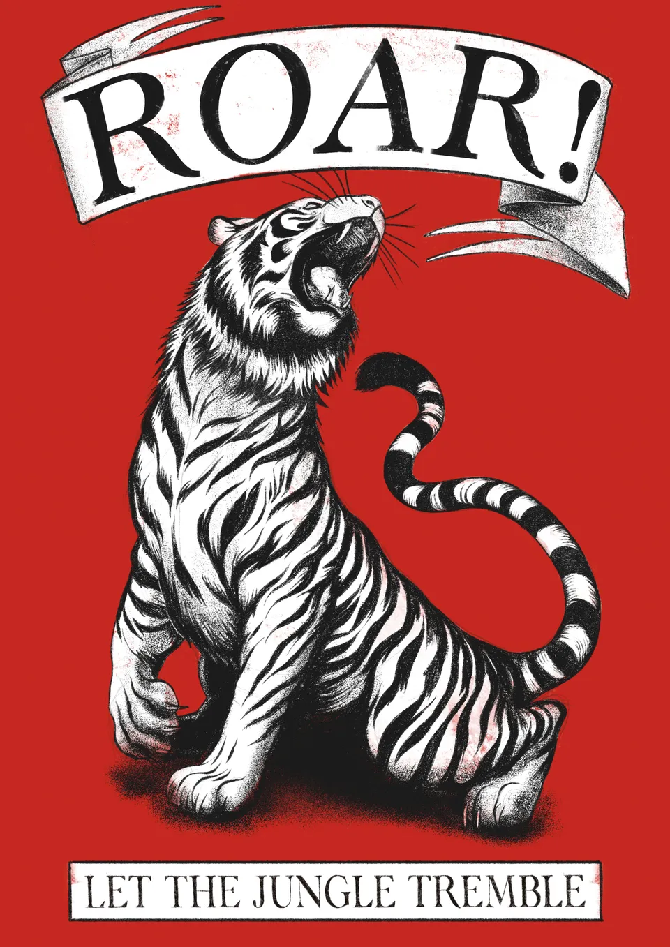 GiglioTigrato The Tiger stampa grande personalizzata cotone