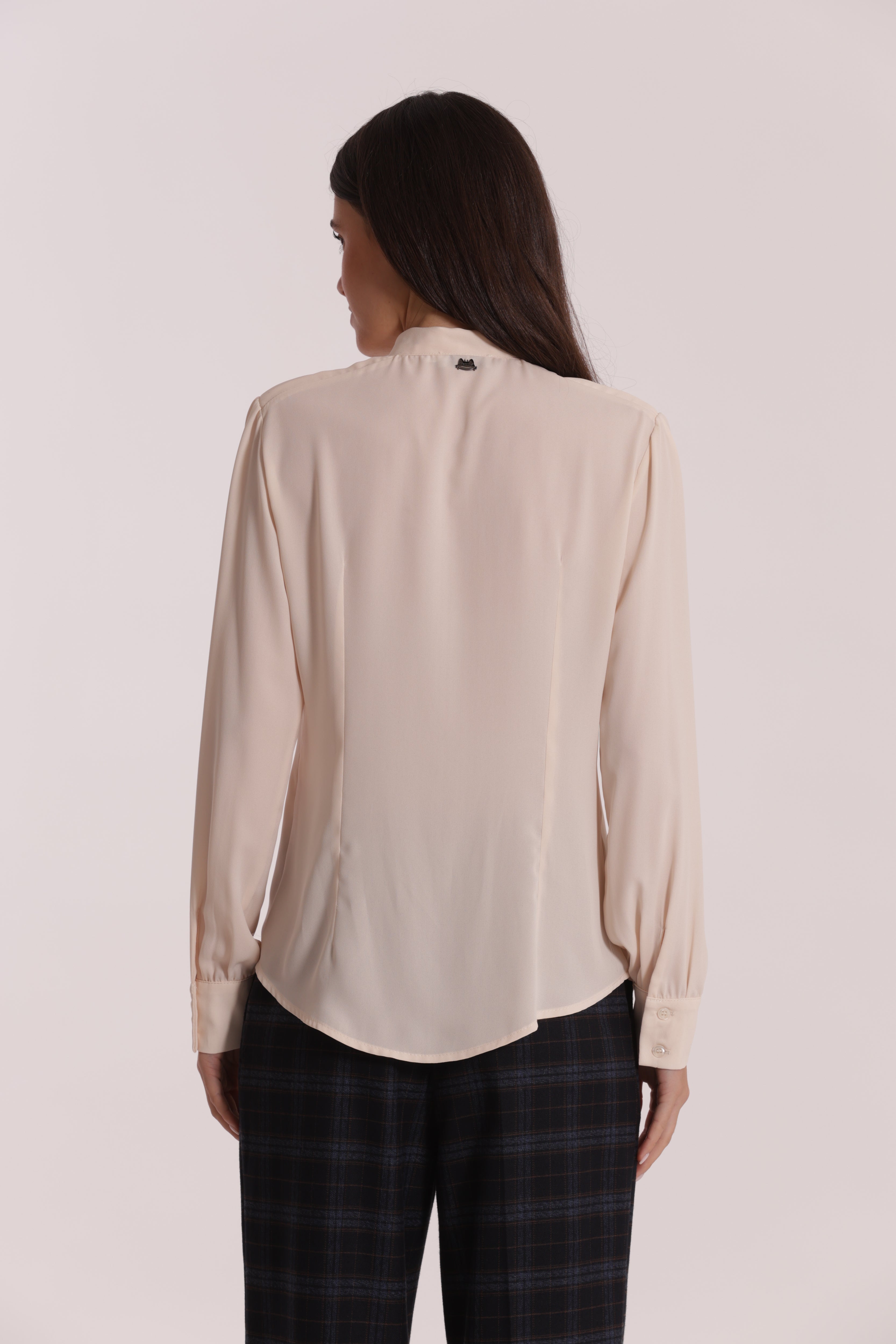 Mimi Mua blusa con fusciacca burro poliestere