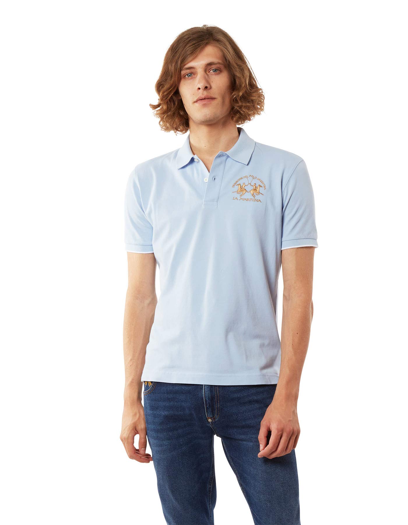 La Martina Regular Fit Polo maniche corte Blue Bell 3XL