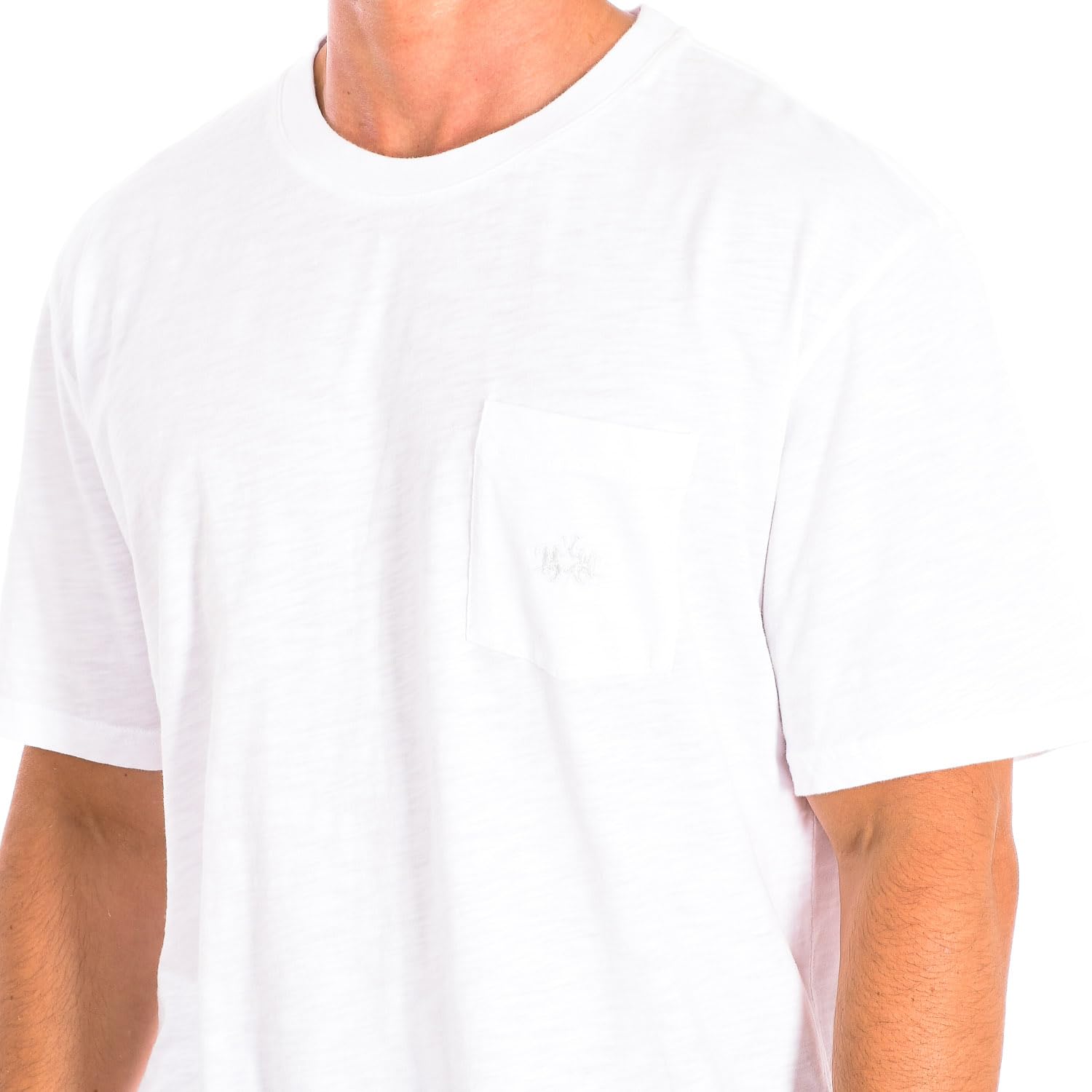 La Martina t-shirt uomo bianca M tasca cotone