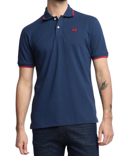 La Martina BPMP04 polo uomo cotone bianco XXL