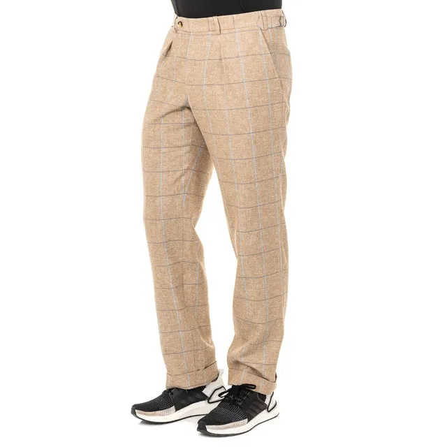 La Martina JMTJ01 pantaloni uomo a quadri taglia 36