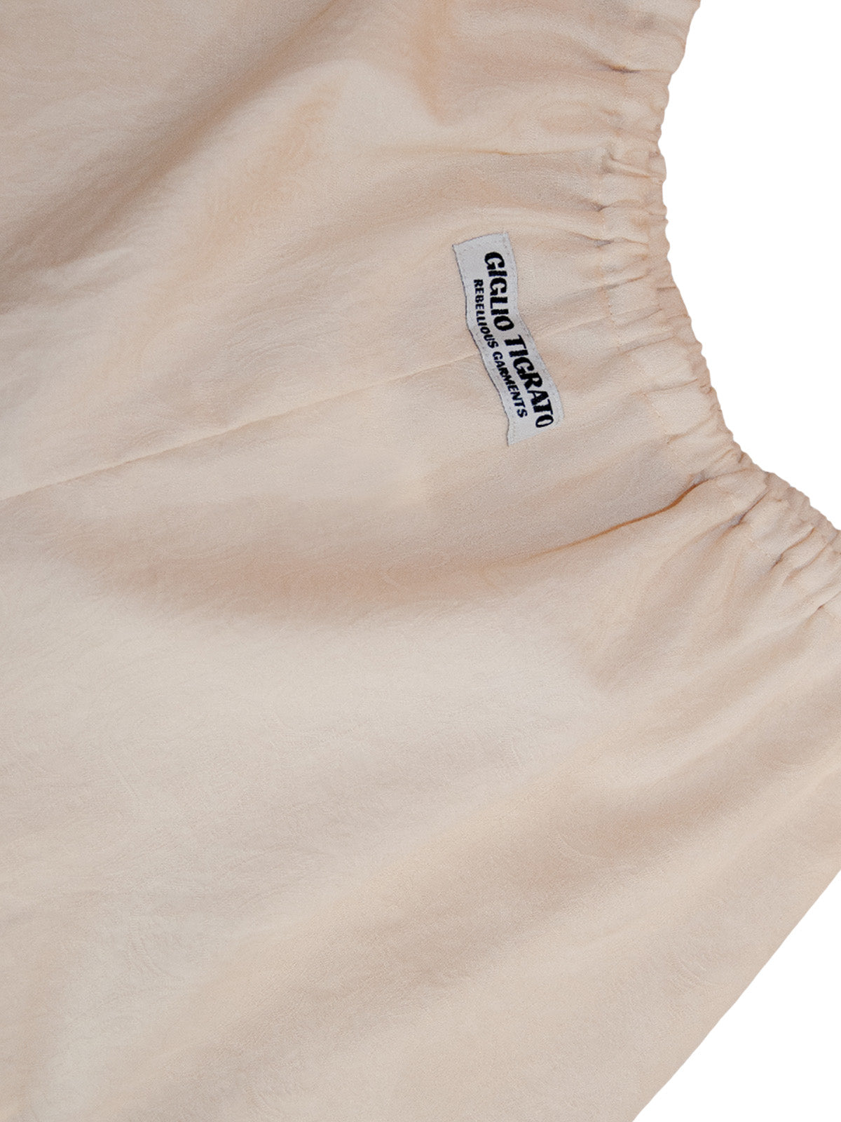 Giglio Tigrato Samoa shorts crema cotone ricamato
