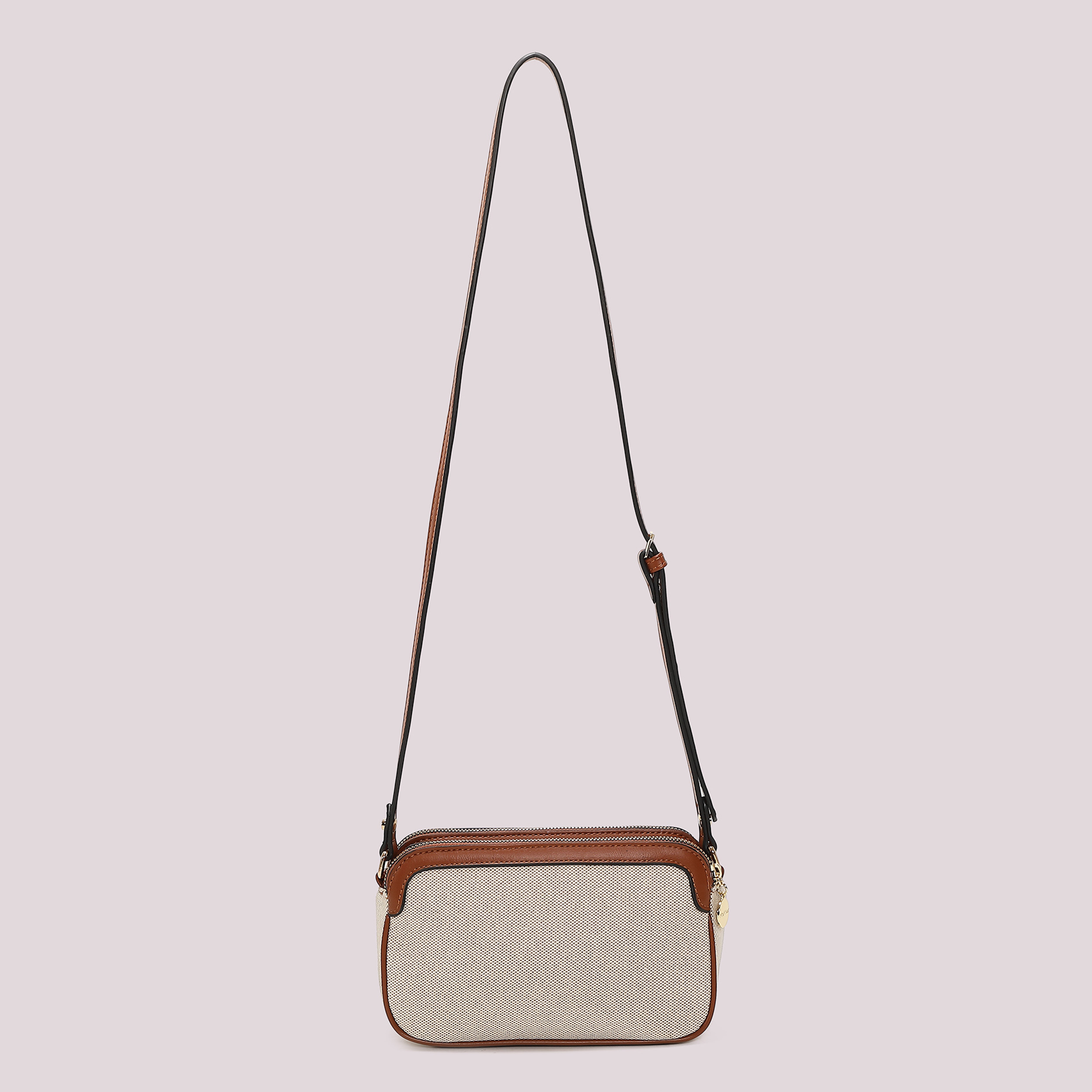 Mimi Mua Canvas Borsa a Tracolla Nero