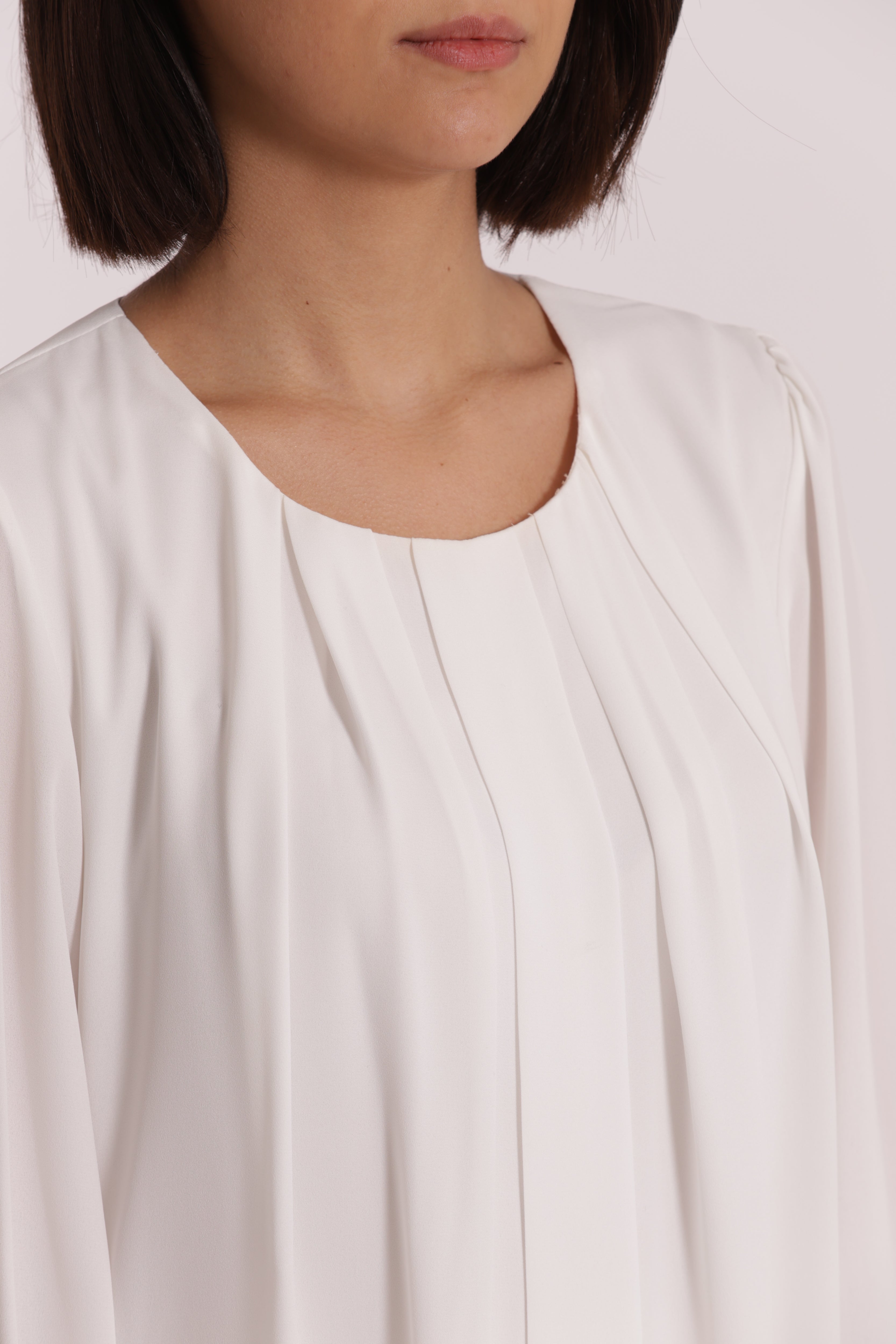 Mimi Mua Blusa con Pieghe camicia nera poliestere