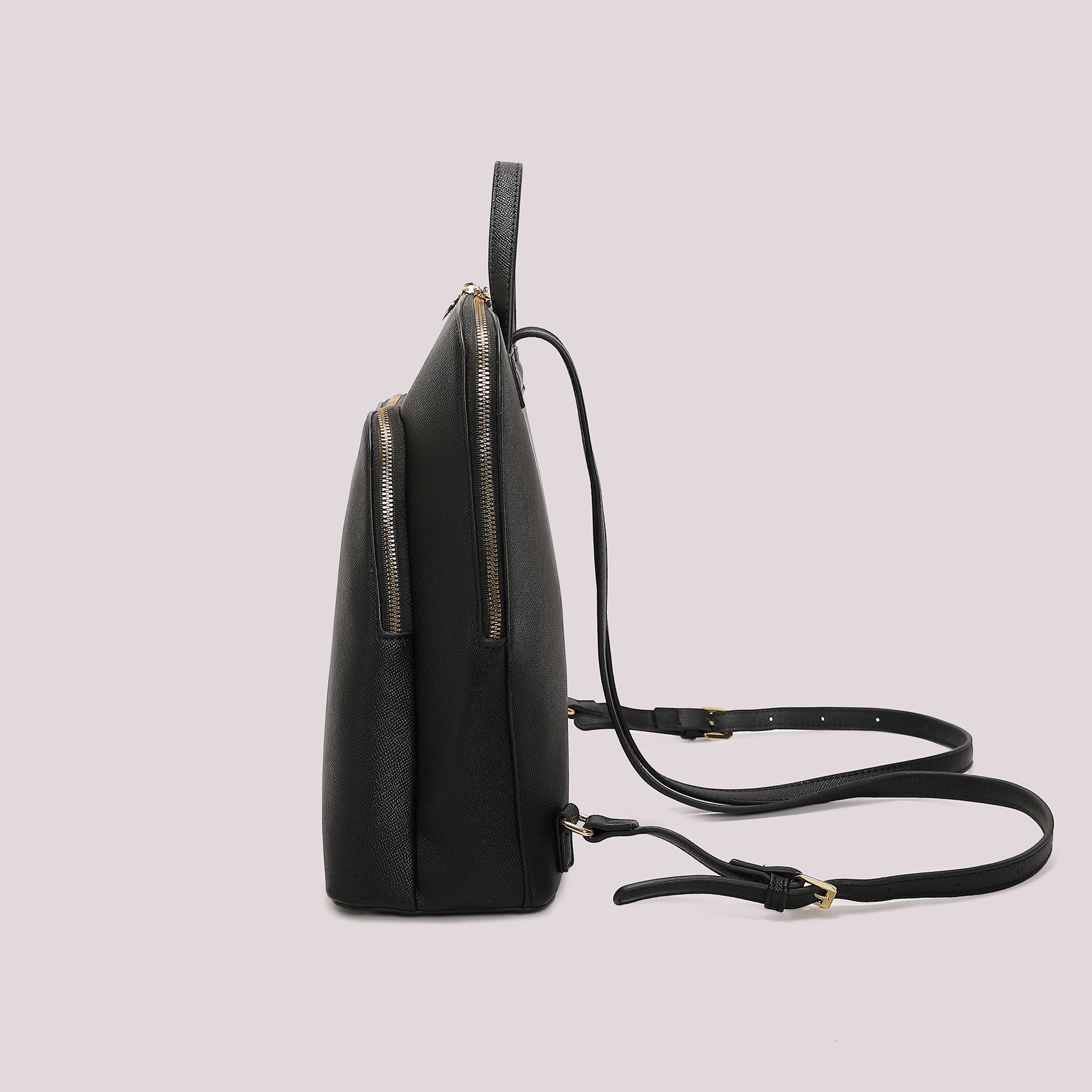 Mimi Mua zaino rigido doppia zip zaino bianco 29 cm