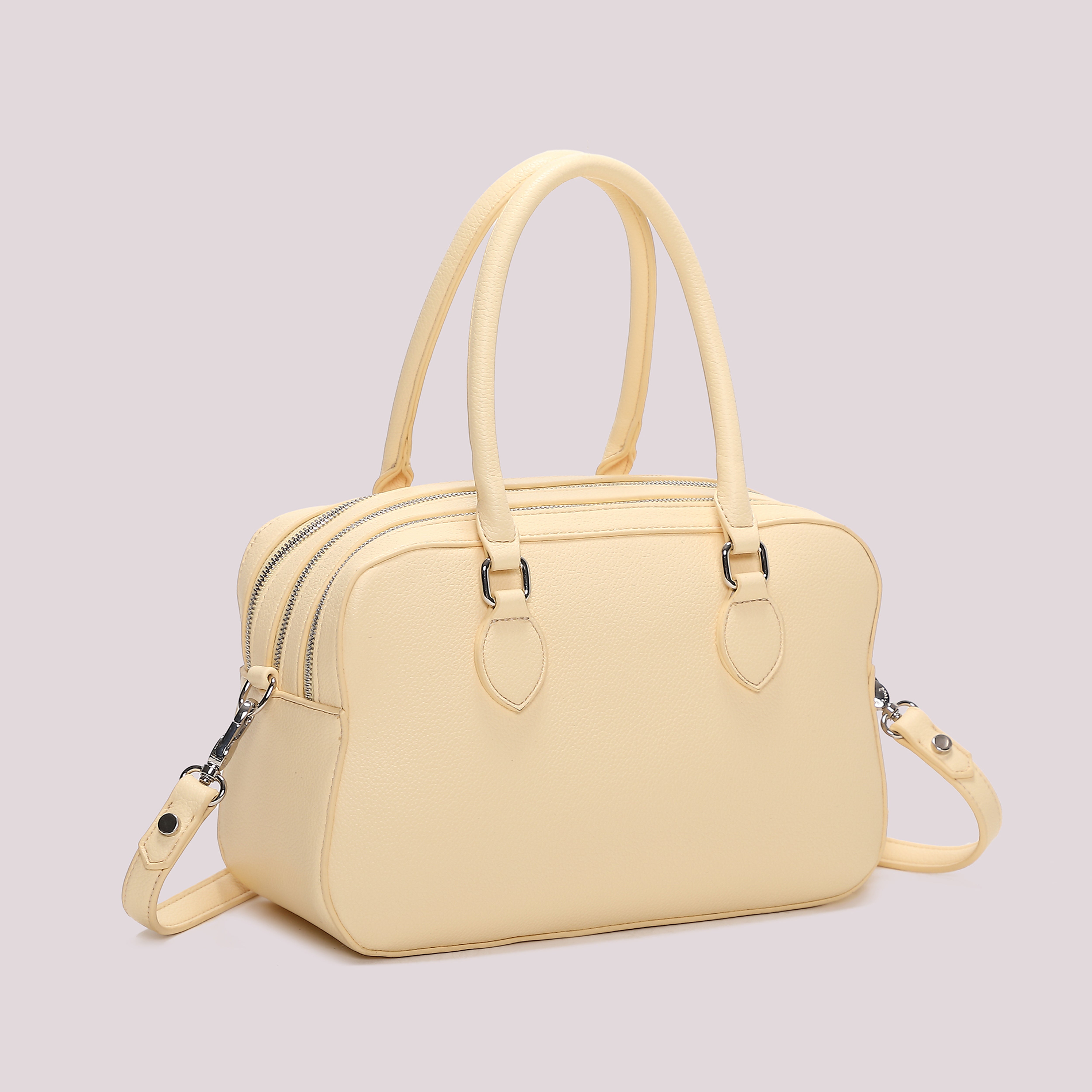 Mimi Mua 3 Zip borsa a spalla con borsina nero
