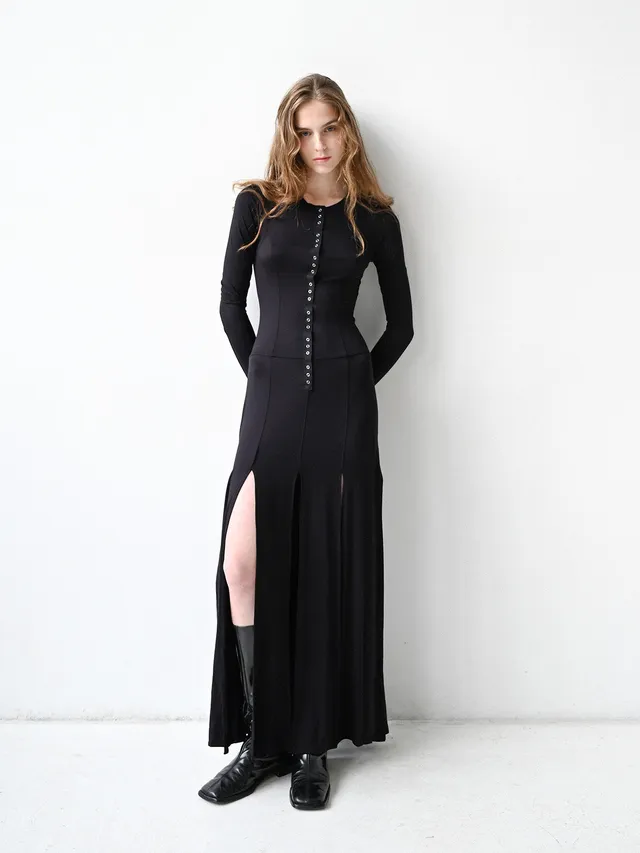 Giglio Tigrato Fernanda Dress I abito S-M nero viscosa