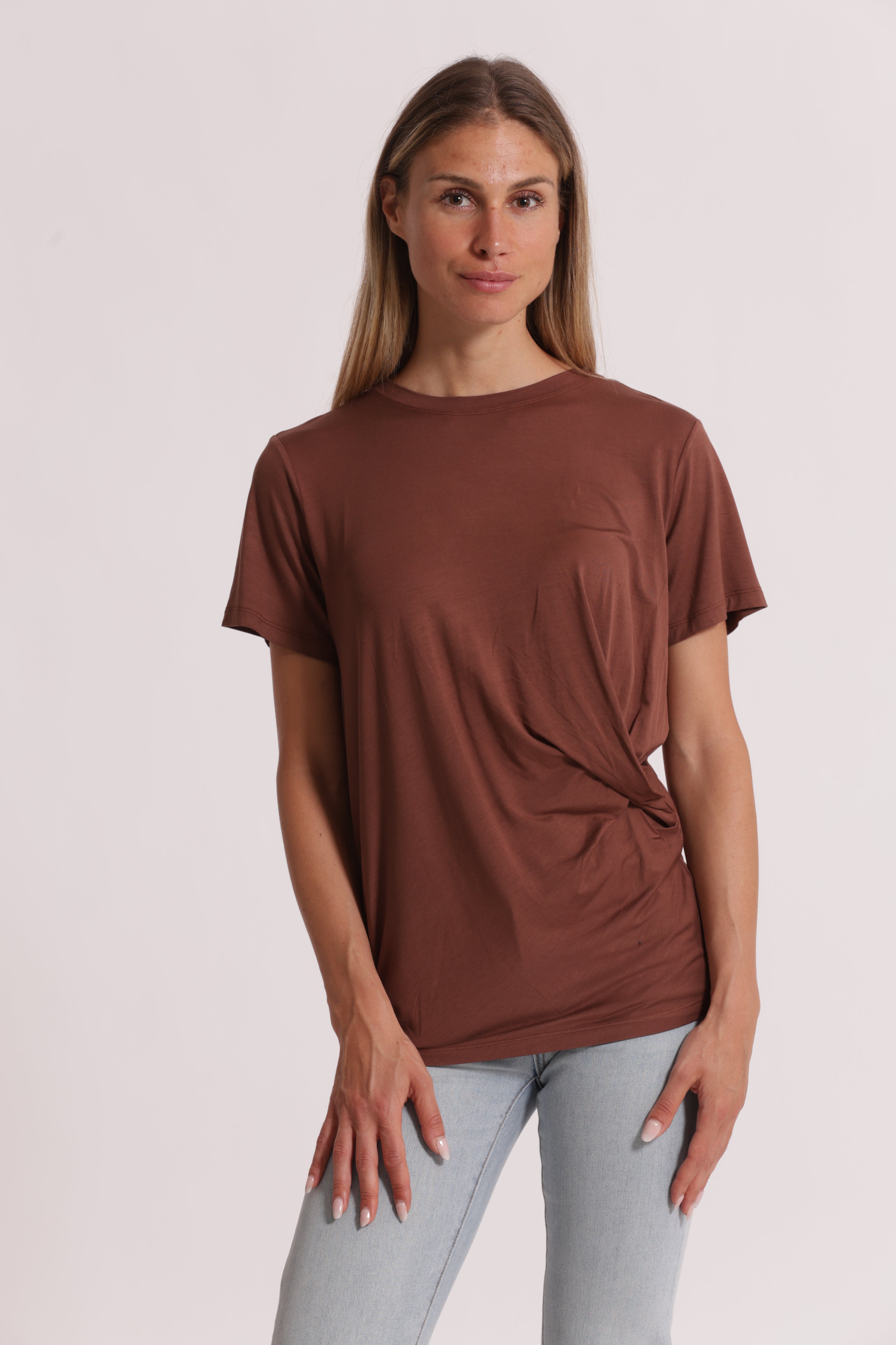 Mimi Mua T-Shirt Arriccio Laterale maglietta viscosa