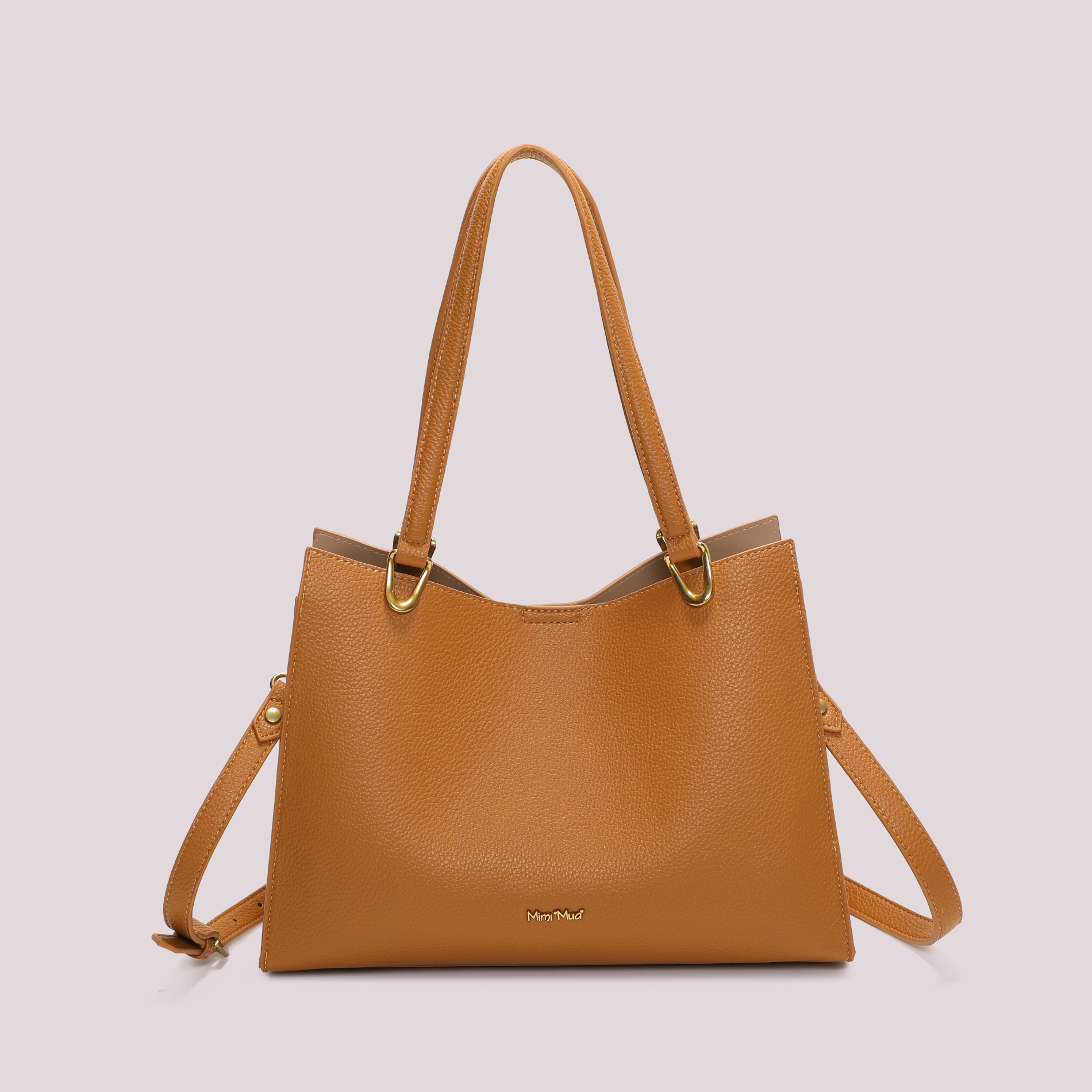 Mimi Mua Borsa Shopping shopper nero satinato