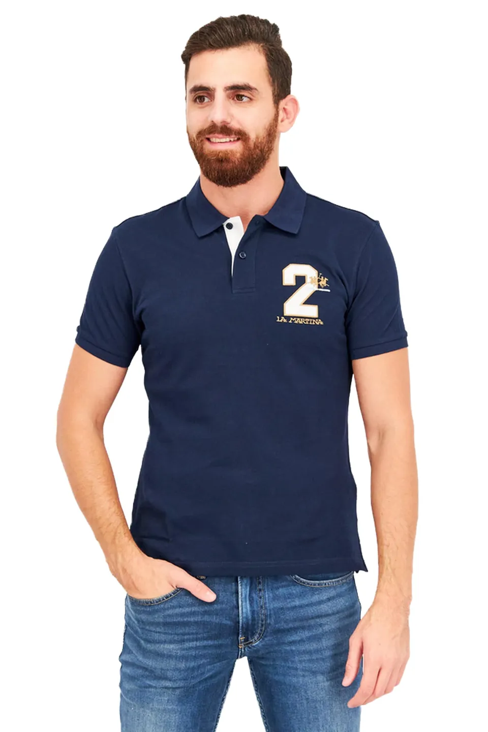 La Martina XMP610 PK031 Polo uomo 100% cotone