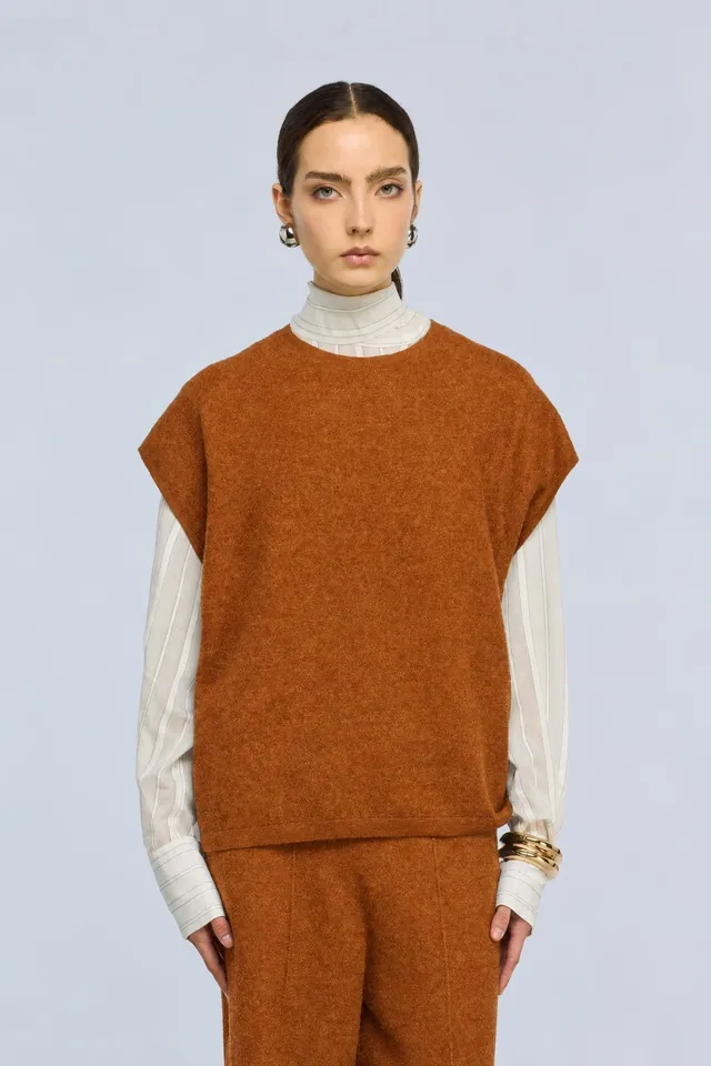 Semicouture Beth Maglia Lana Manica Corta