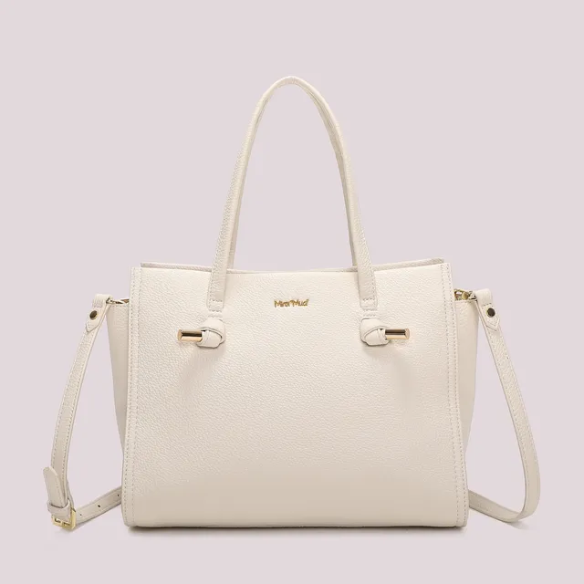 Mimi Mua Grande con Nodo Borsa a Mano Nero strutturata