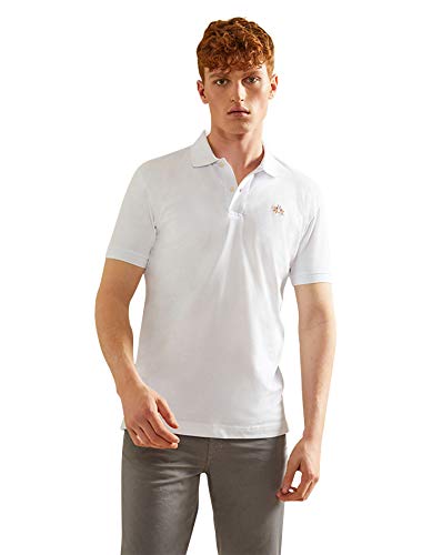 La Martina Eduardo Polo maniche corte Optic White pacco da 1
