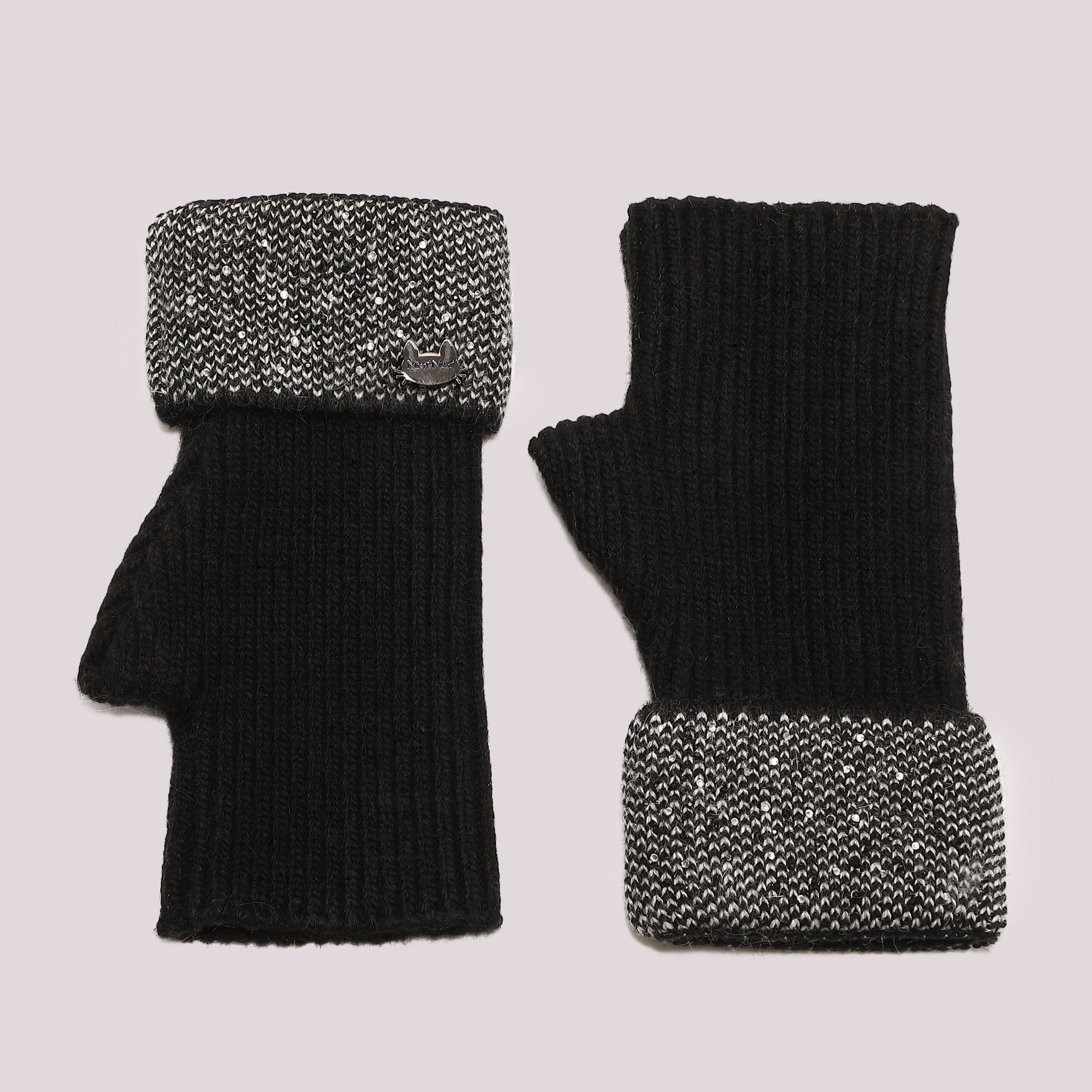 Mimi Mua Strass manicotti nero