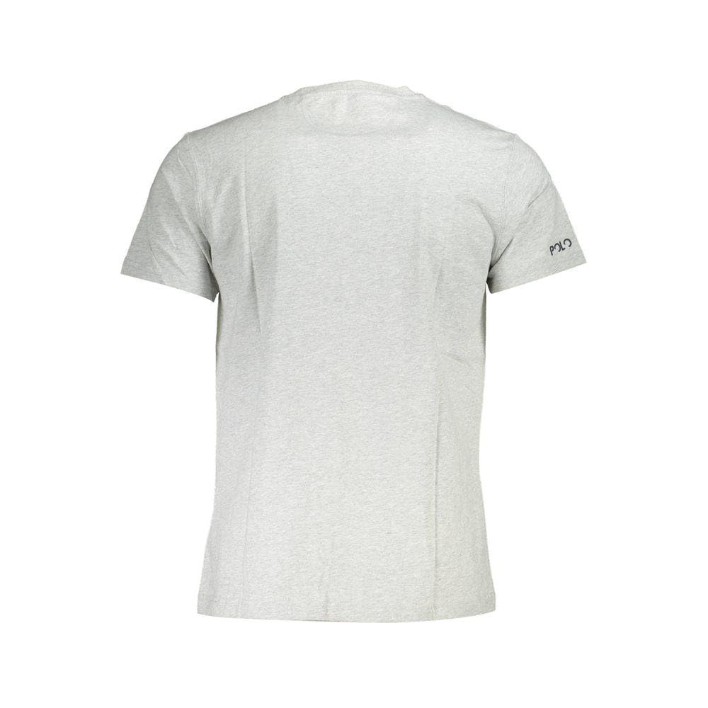 La Martina T-Shirt Uomo Cotone Grigio Taglia L con Stampa