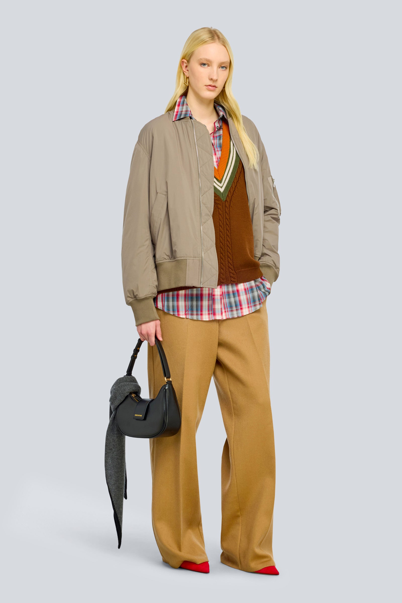 Semicouture Ada Y6WW03 bomber imbottito over zip