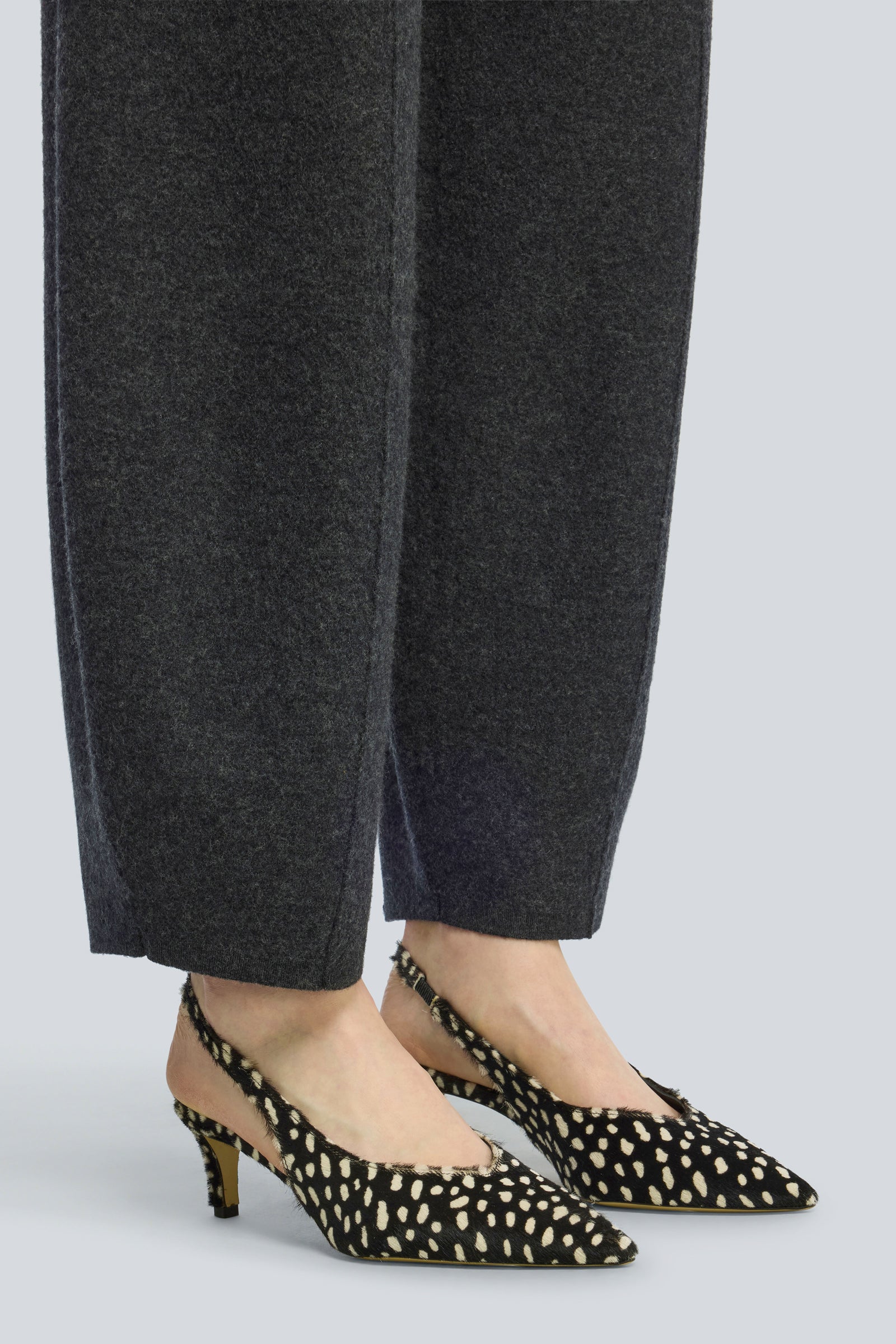 Semicouture Estella pantalone lana nero elastico