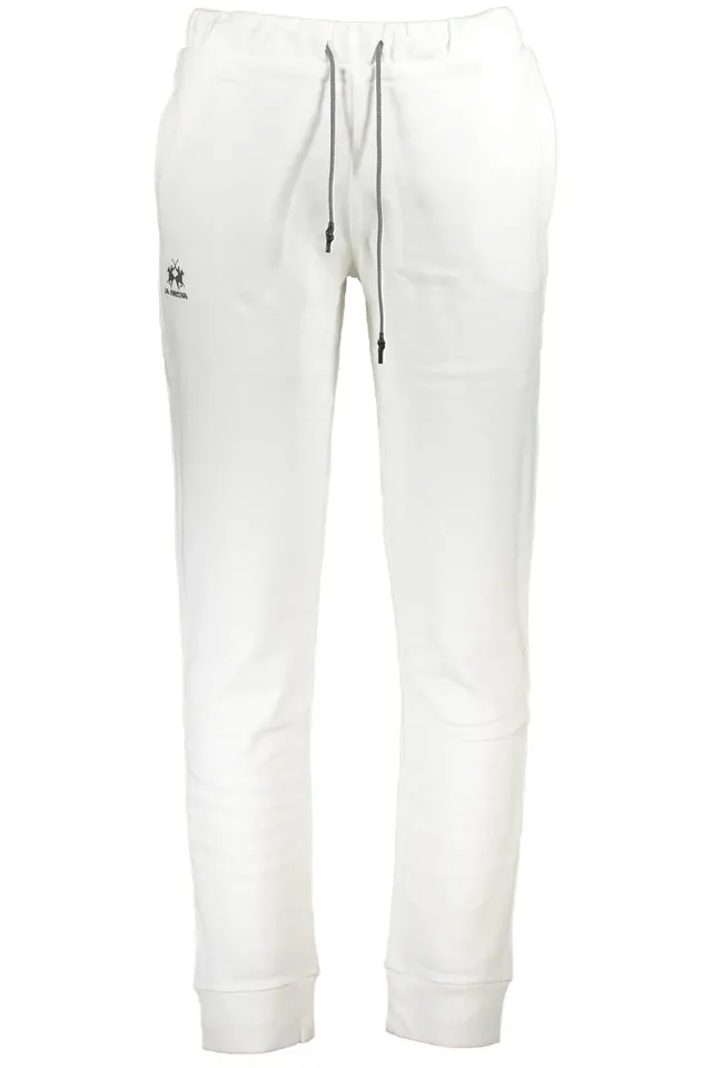 La Martina CCMT03 FP109 pantalone uomo taglia L bianco cotone
