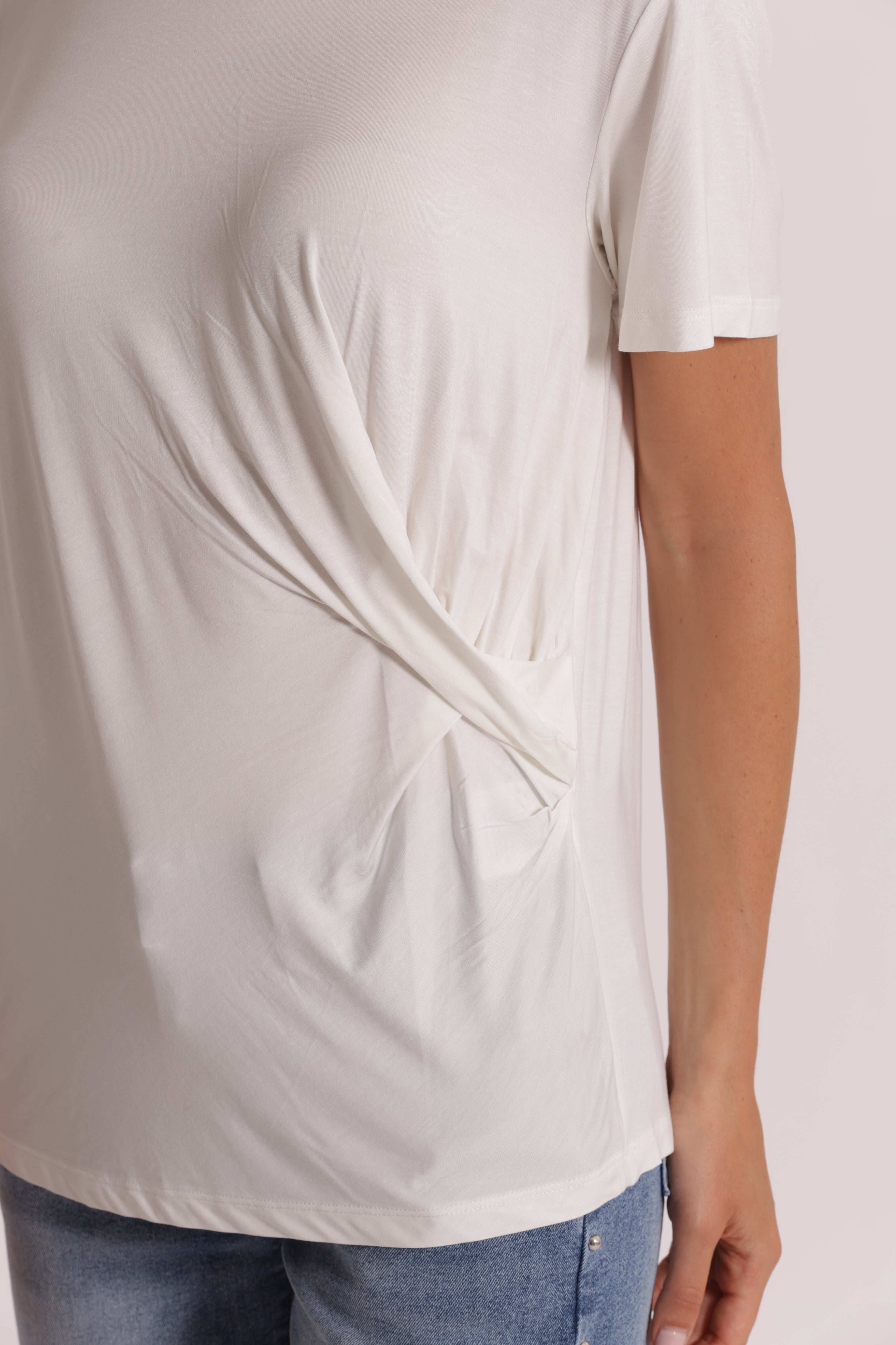 Mimi Mua T-Shirt Arriccio Laterale maglietta viscosa