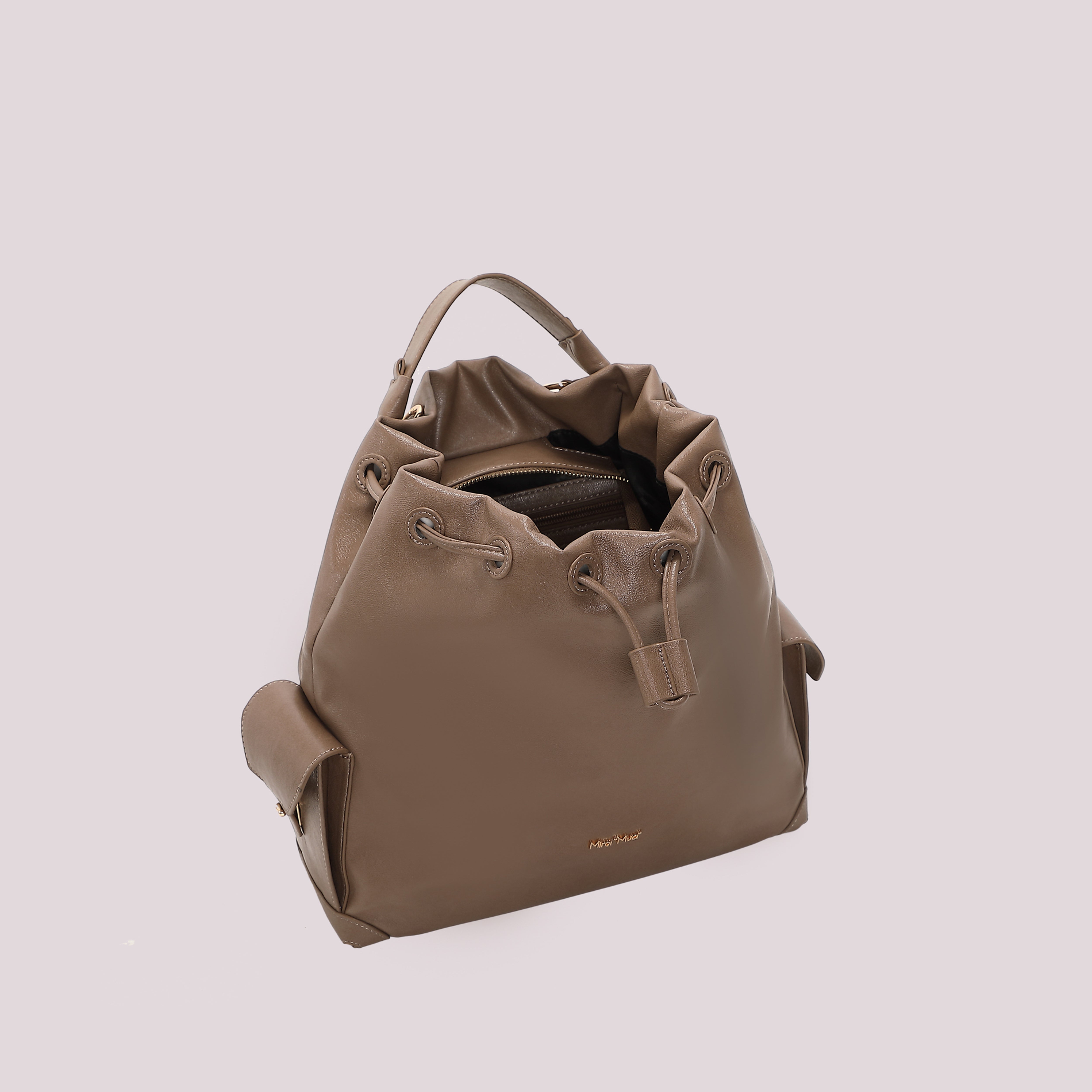 Mimi Mua zaino con tasche nero similpelle
