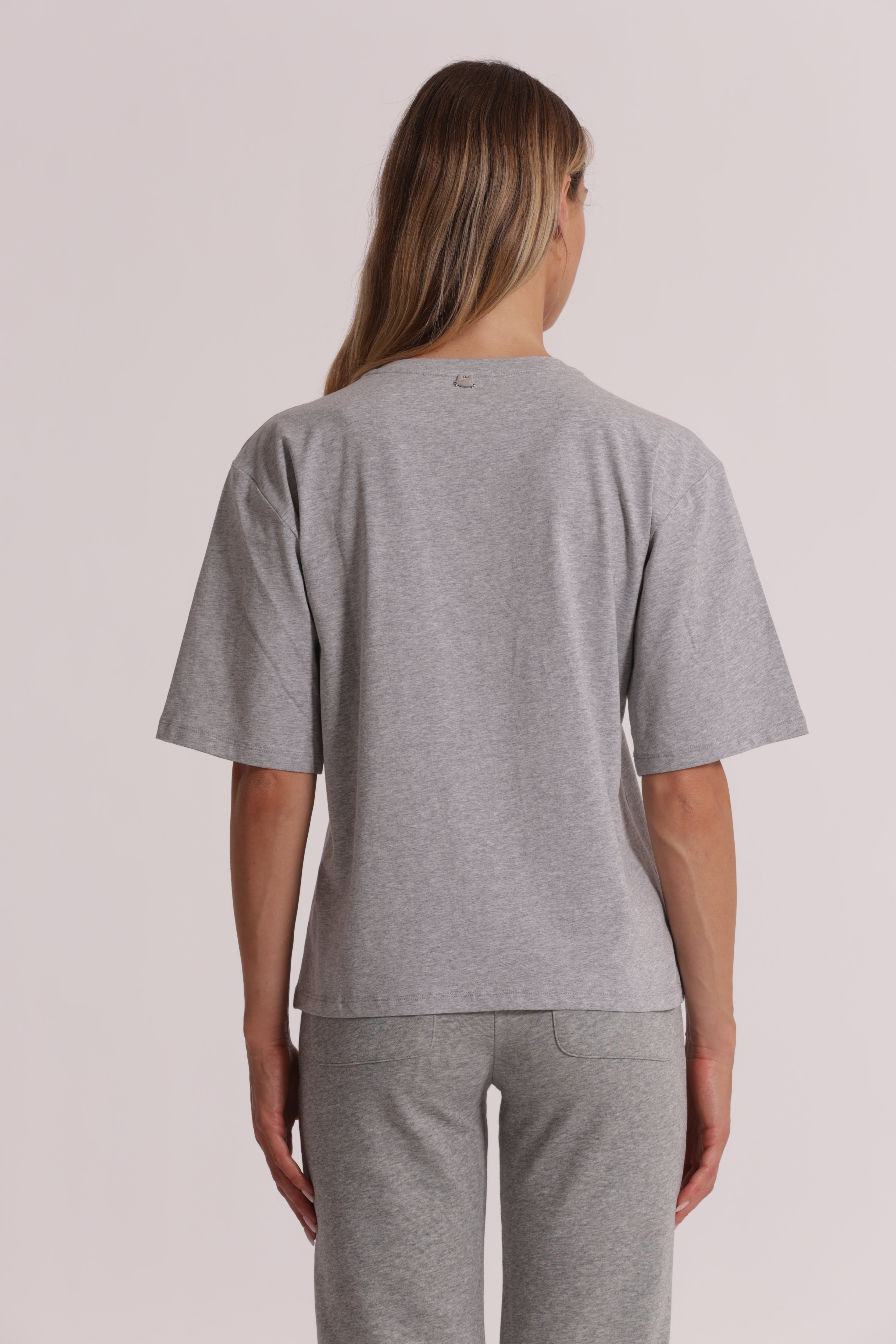 Mimi Mua Freedom t-shirt bianco con strass