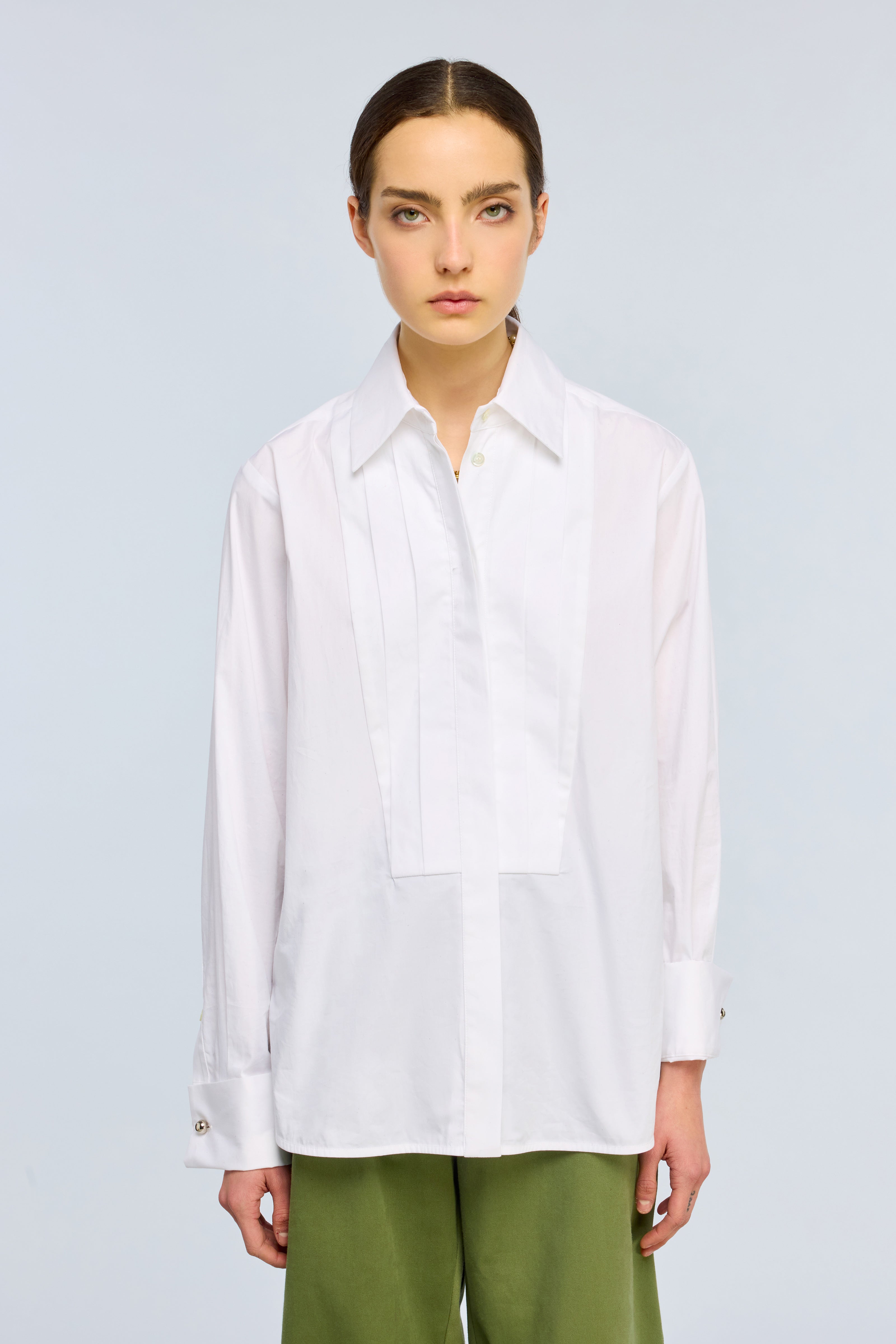 Semicouture Gracie camicia popeline bianco