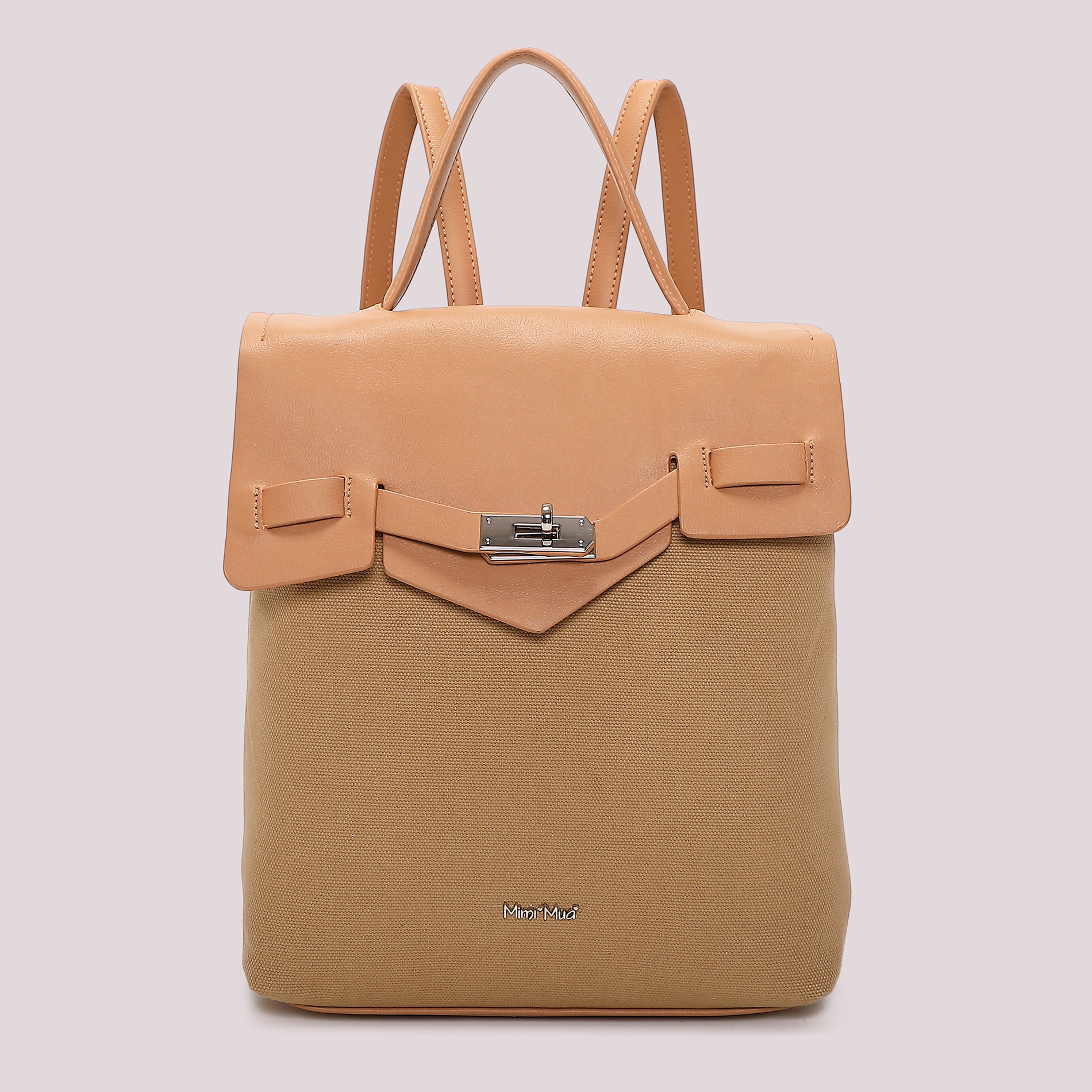 Mimi Mua Patta Canvas Zaino Panna